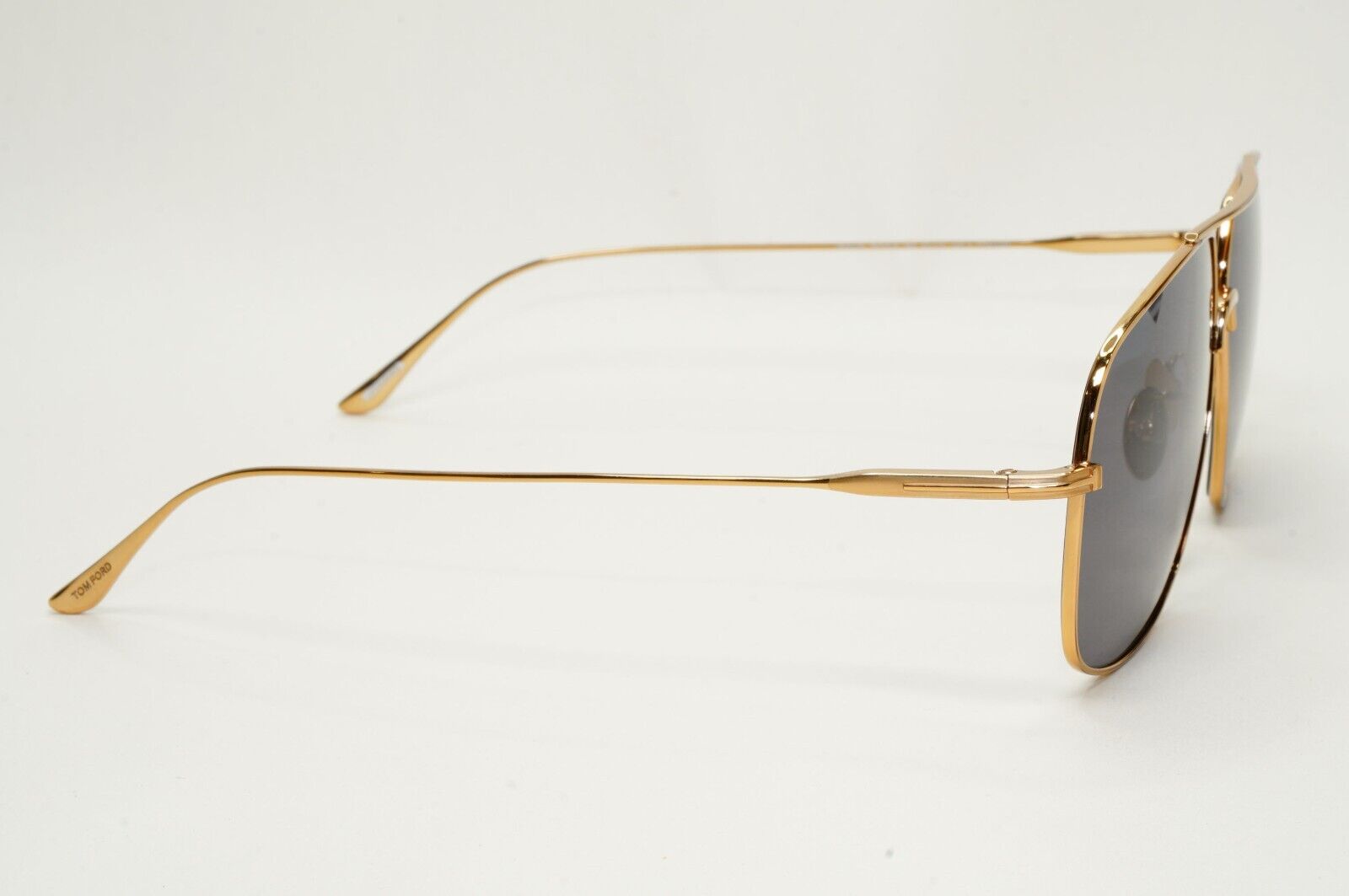 Tom Ford Sunglasses John-02 Titanium Gold Grey Pilot Navigator TF 746-D 30A 63mm