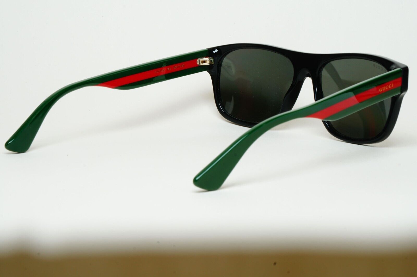 Gucci Sunglasses 2018 Polarized Black Grey Red Green GG0341S 002 56mm 110225