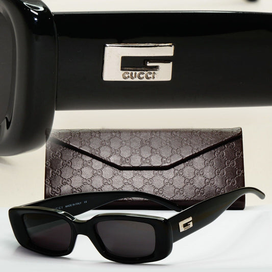 Gucci Sunglasses 1996 Vintage Black Square Retro GG 2409/N/S 807 49mm 250924