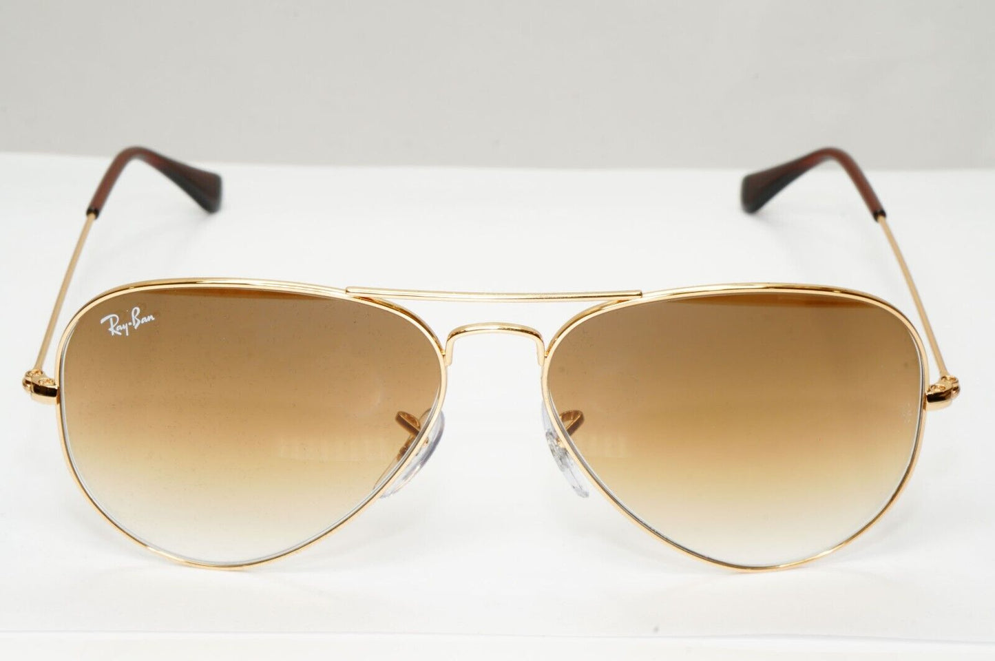 Ray-Ban Sunglasses Aviator Gold Brown Gradient Pilot Metal RB 3025 001/51 58mm