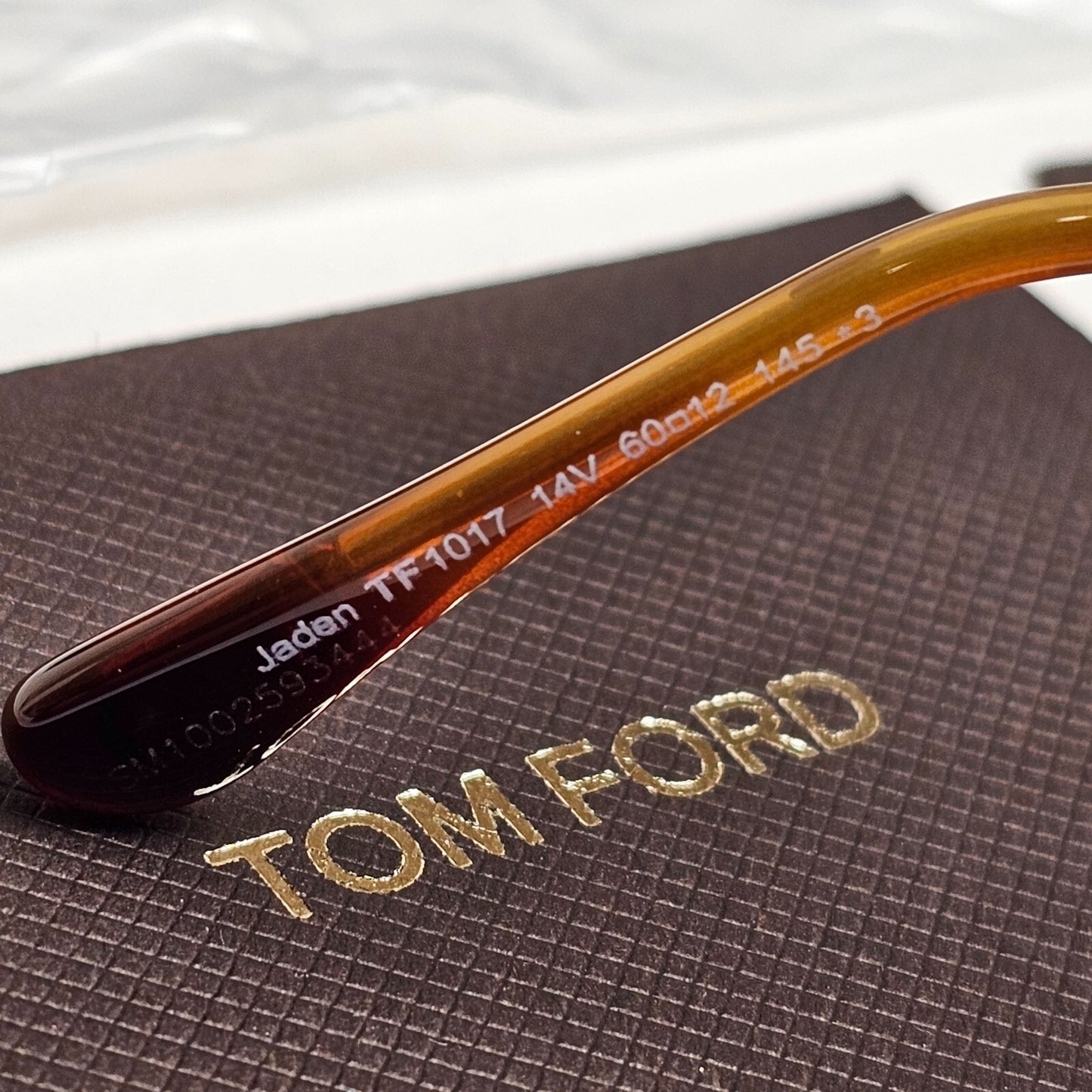 Tom Ford Sunglasses Jaden Blue Ruthenium Navigator Pilot FT1017 TF 1017 14V [a]