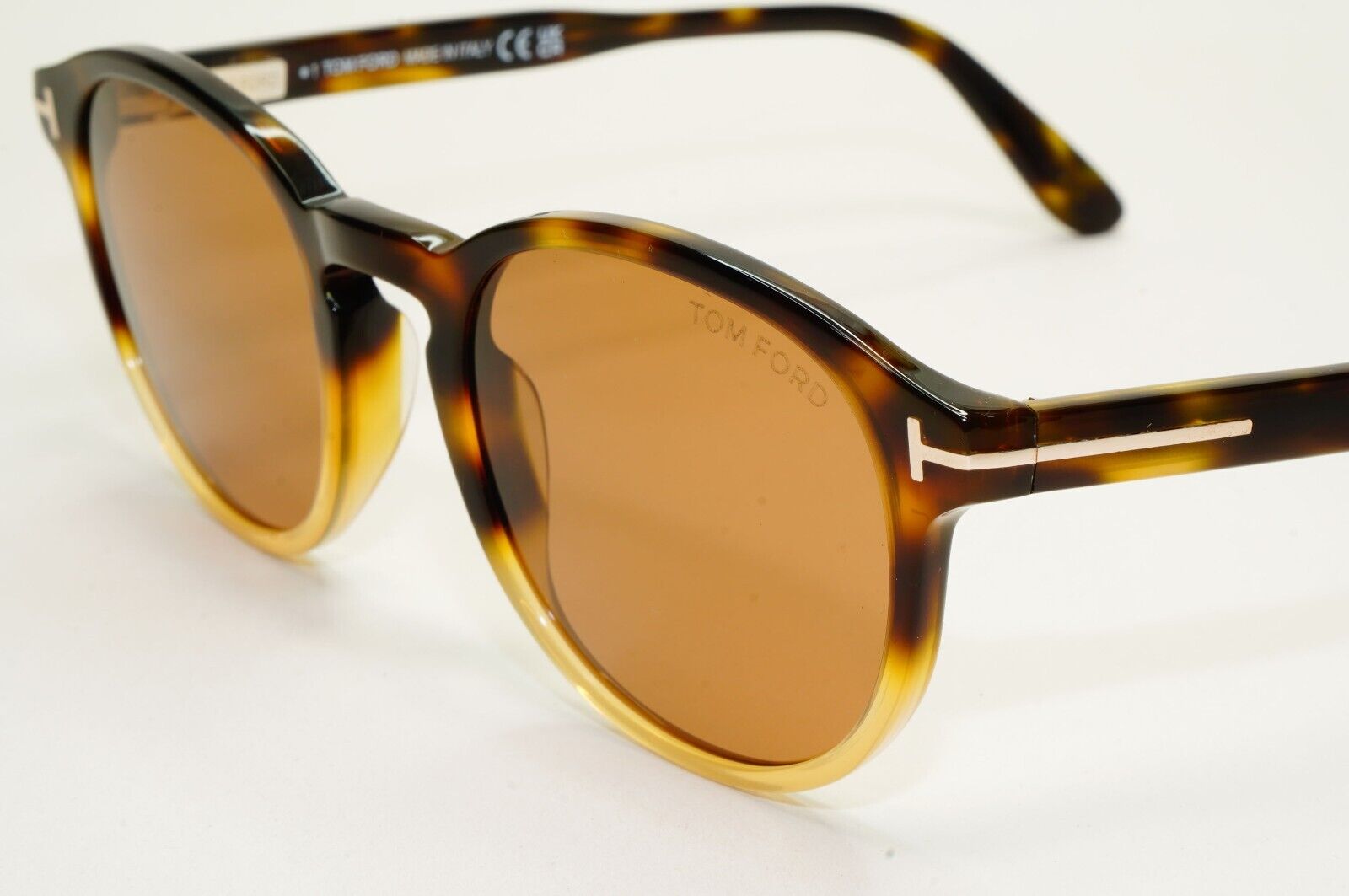 Tom Ford Sunglasses Dante Brown Havana Tortoise Round FT0834 TF 834 55E 50mm