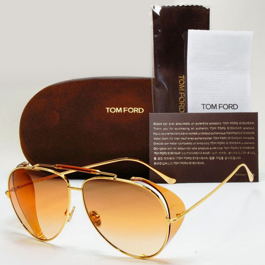 Tom Ford Sunglasses Jack-02 Oversized Unisex Large Gold FT0900 TF 900 30F [a]