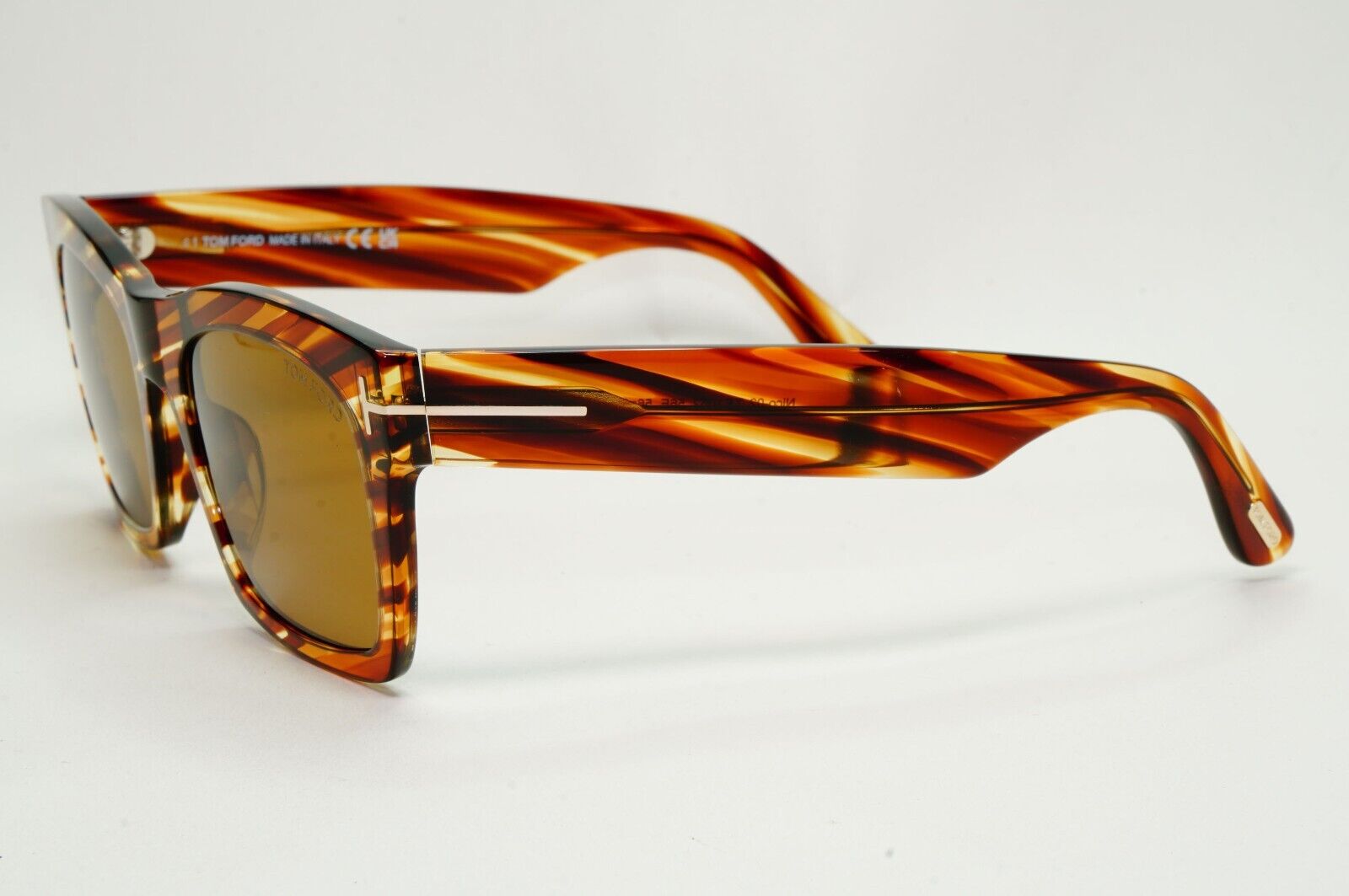 Tom Ford Sunglasses Nico-02 Brown Transparent Honey FT1062 TF 1062 56E