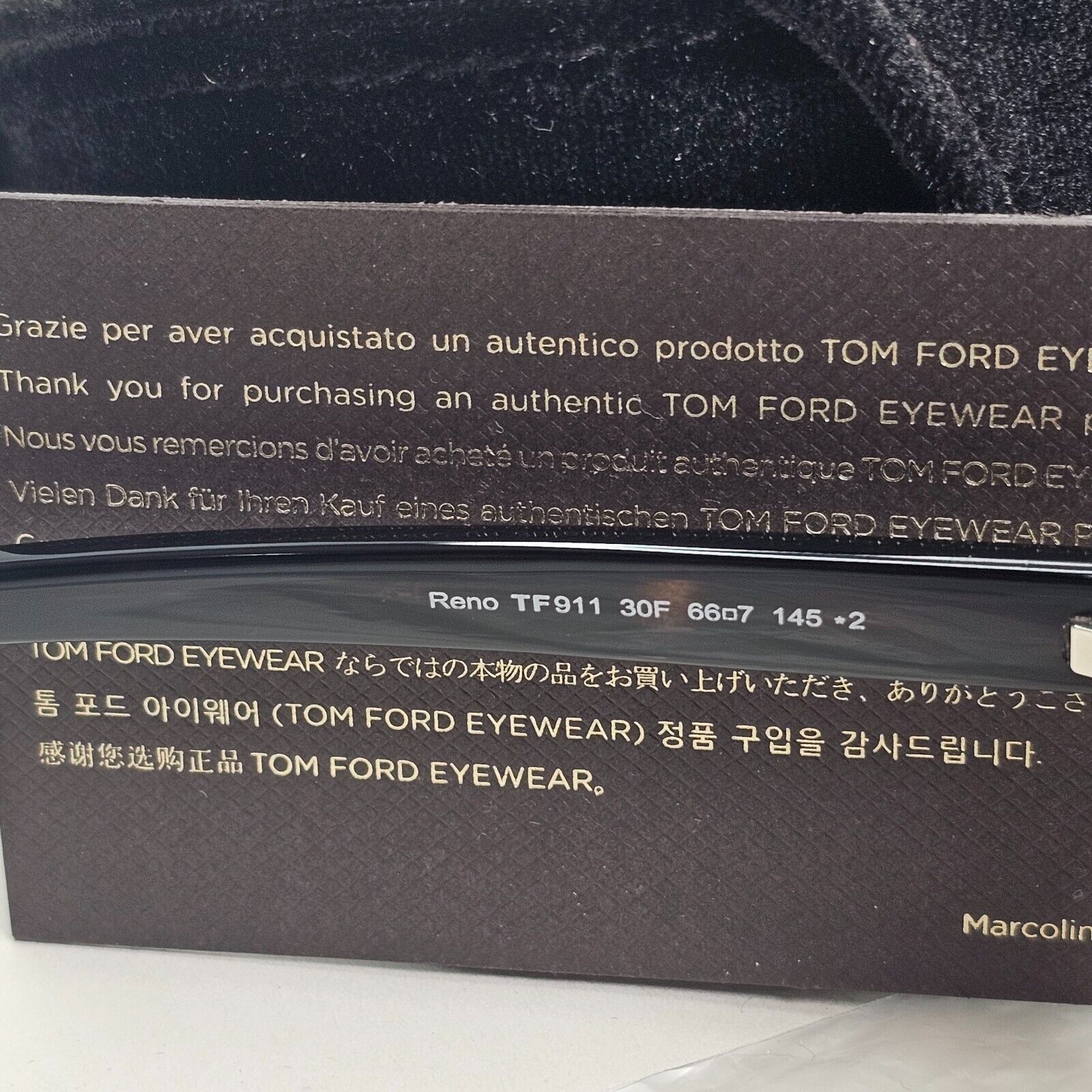 Tom Ford Sunglasses Reno Brown Gold Tortoise Square FT0911 TF 911 30F 66mm