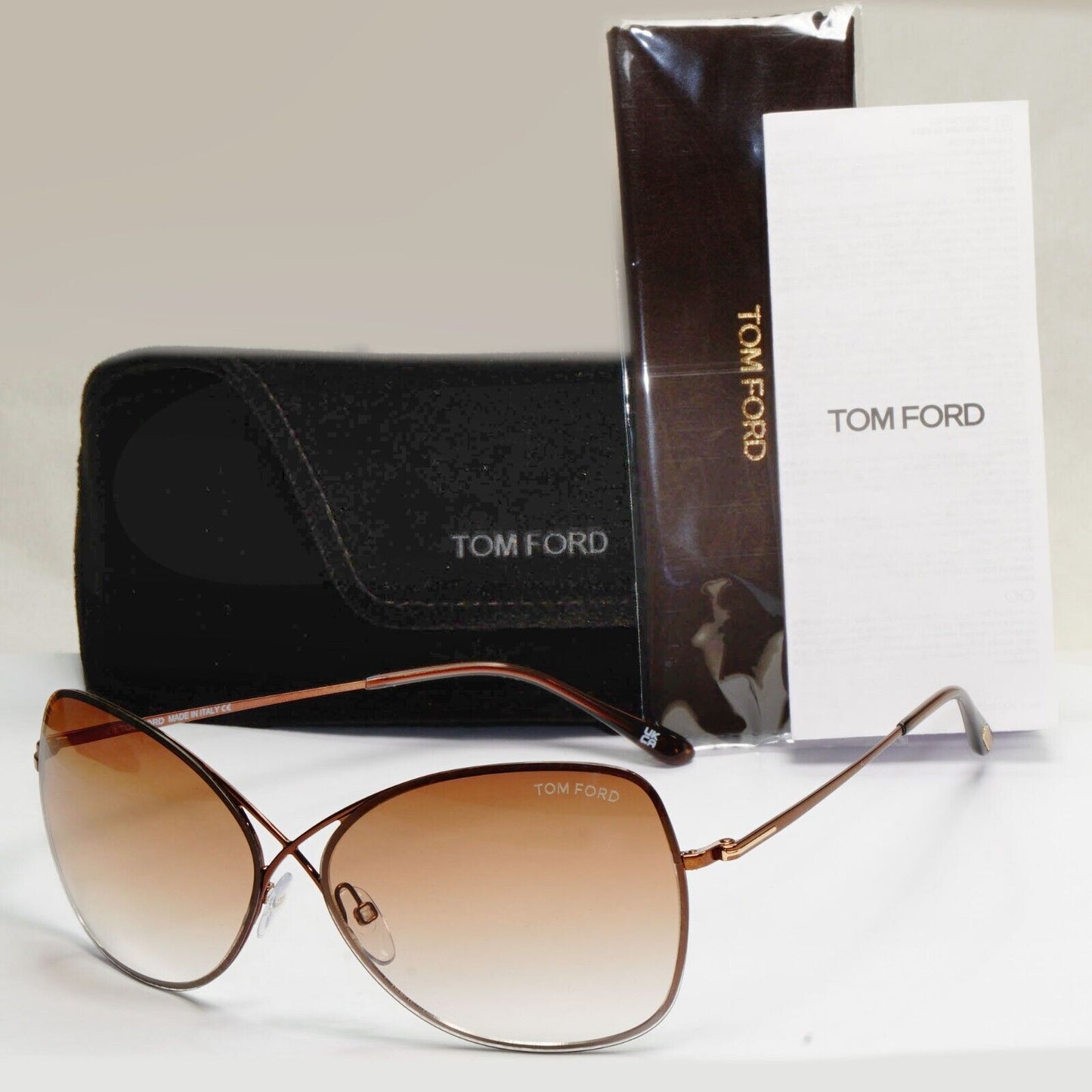 Tom Ford Sunglasses Colette Brown Gradient Bronze FT0250 TF 250 48F 63mm [A]