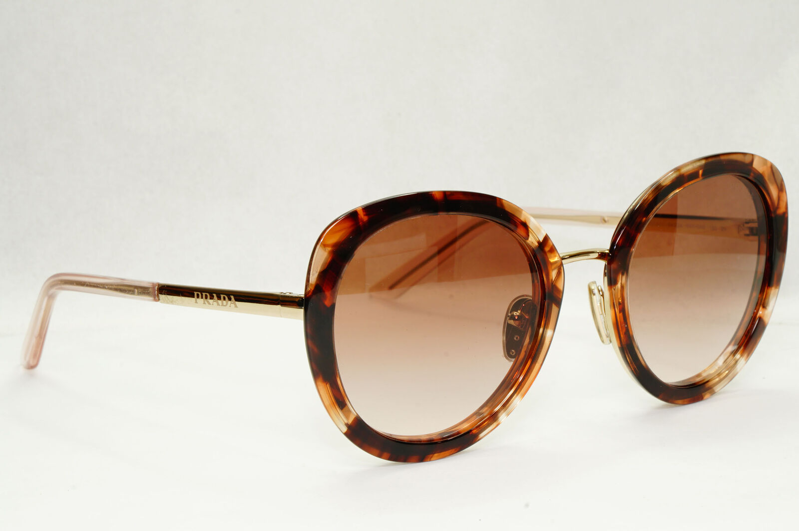 Prada Sunglasses Brown Caramel Gradient Gold Square PR54YS SPR 54Y 04Y-0A6 54mm