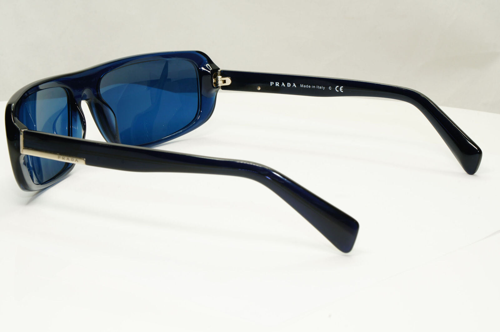 Prada 2011 Blue Sunglasses Rectangle Mens Fashion Rare PR03OS SPR 03O HA2-3M1