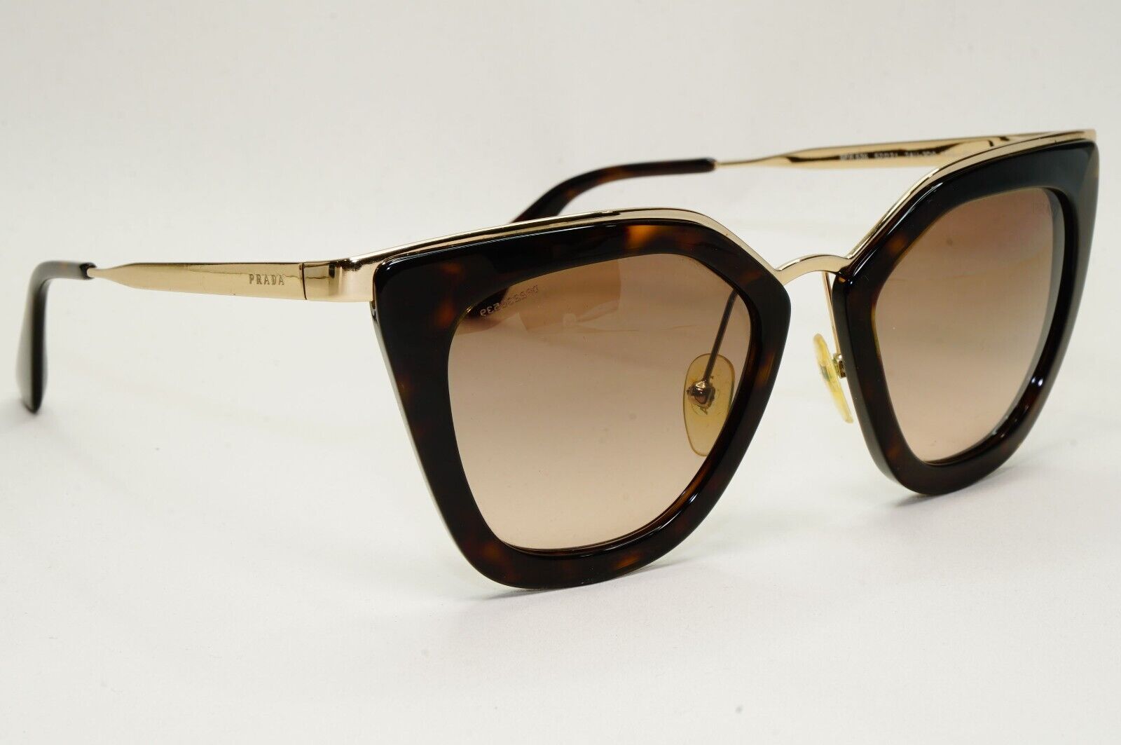 Prada Sunglasses Cinema Gold Brown Tortoise Square PR53SS SPR 53S 2AU-3D0 171024