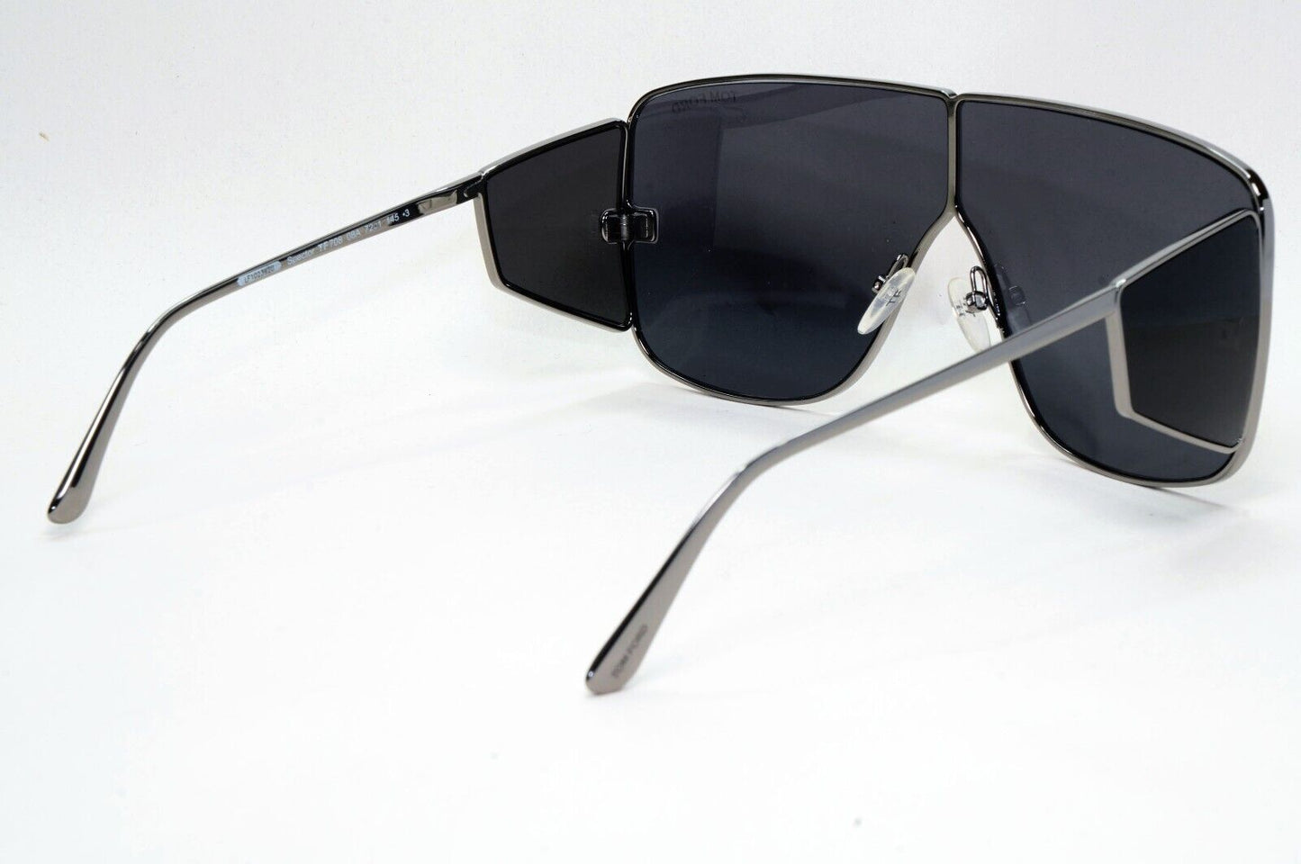 Tom Ford Sunglasses Spector Gunmetal Black Side Shields Metal FT0708 TF 708 08A