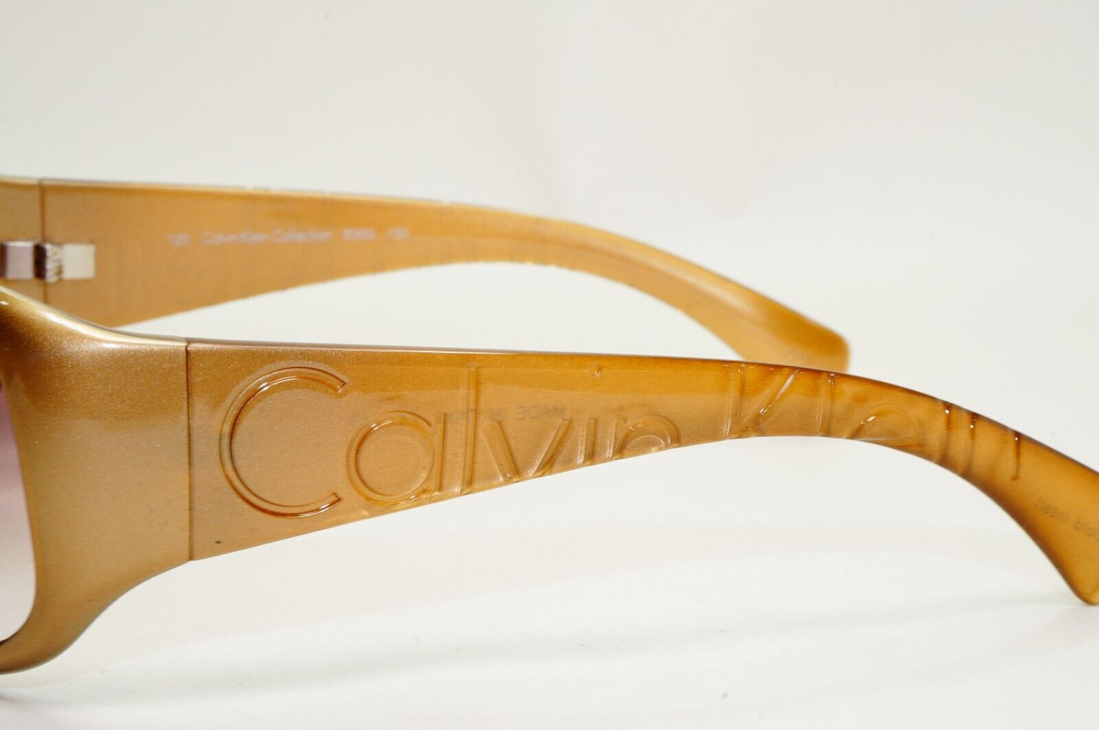 Calvin Klein Sunglasses 2005 Vintage Brown Wrap Gradient 838S 155 121124