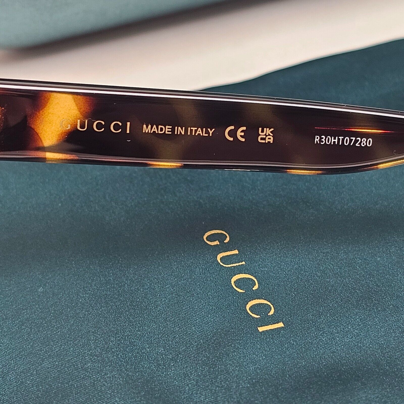 Gucci Sunglasses 2023 Brown Tortoise Square Gold GG1338S 003 54mm 110225