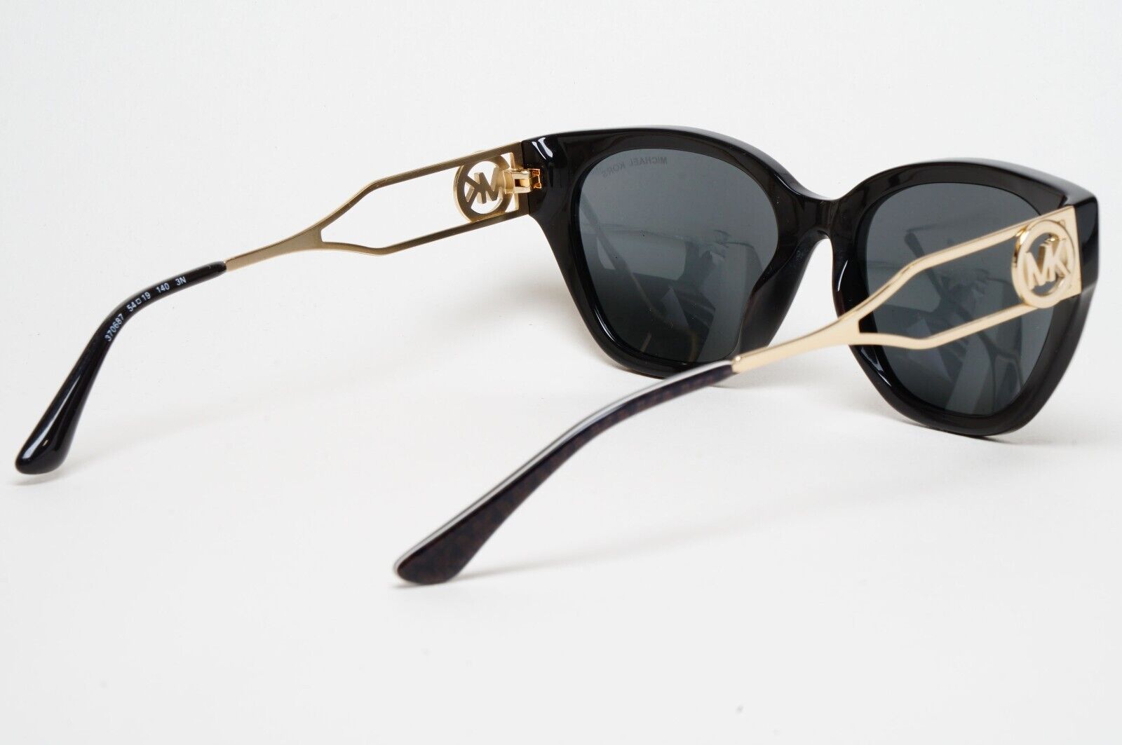 Michael Kors Sunglasses Black Gold Grey MK 2154 Lake Como 3706/87 54mm
