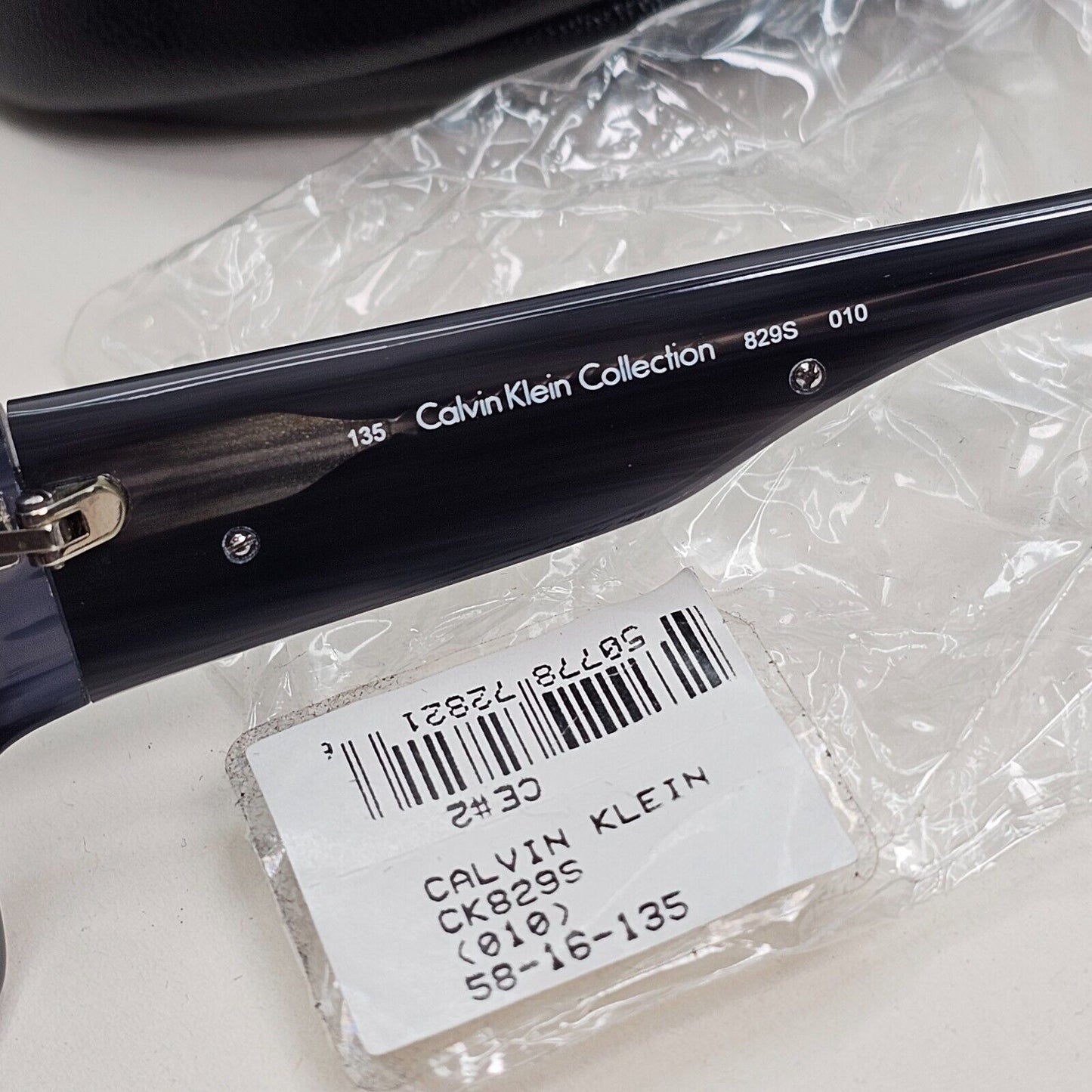 Calvin Klein Sunglasses 2005 Vintage Blue Grey Gradient Square 829S 010 121124