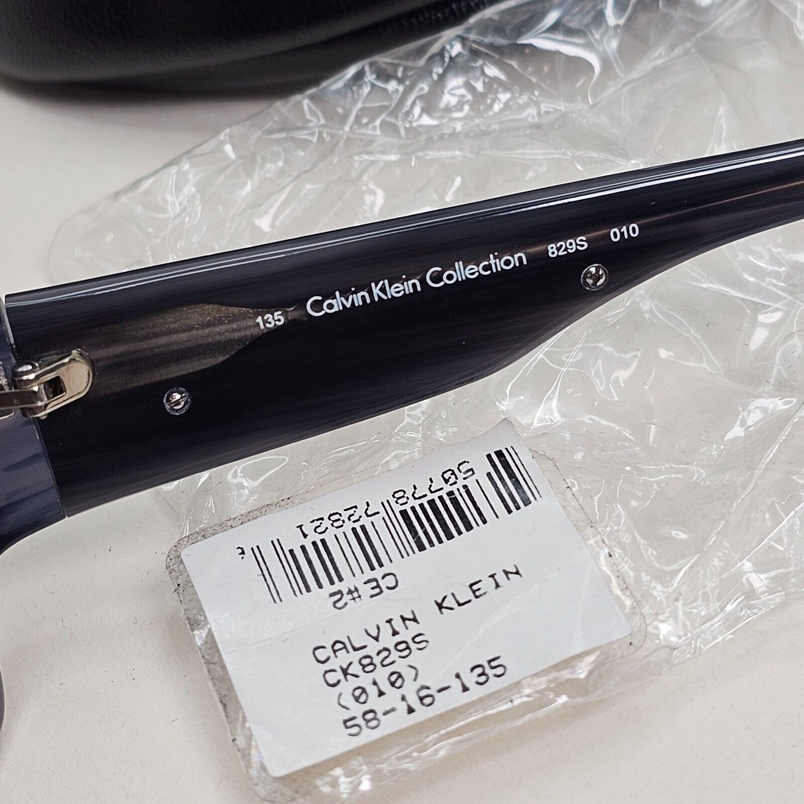 Calvin Klein Sunglasses 2005 Vintage Blue Grey Gradient Square 829S 010 121124