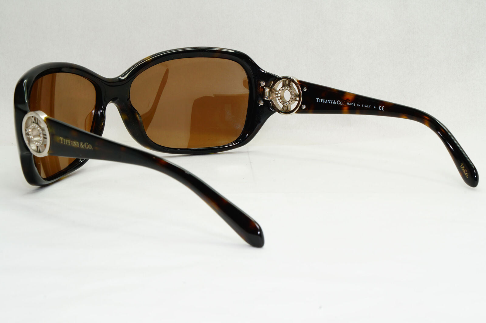 Tiffany & Co 2010 Vintage Brown Tortoise Sunglasses TF 4003-B 8015/3G 070224