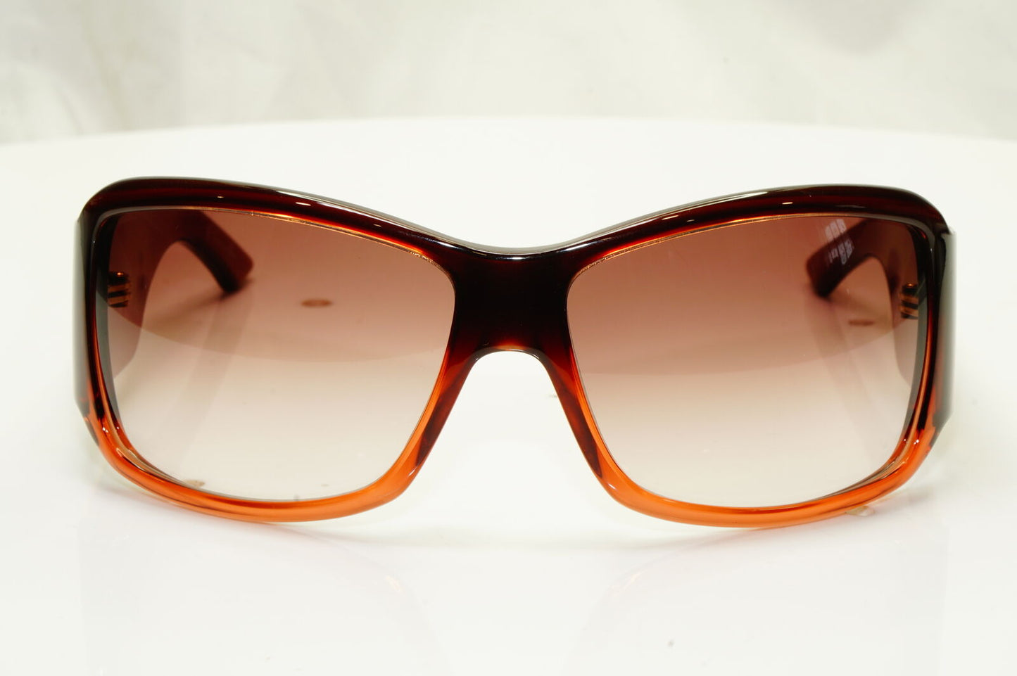 Authentic Dior Womens Rectangle Sunglasses Brown Havana Gold Shaded 1 QJPS2