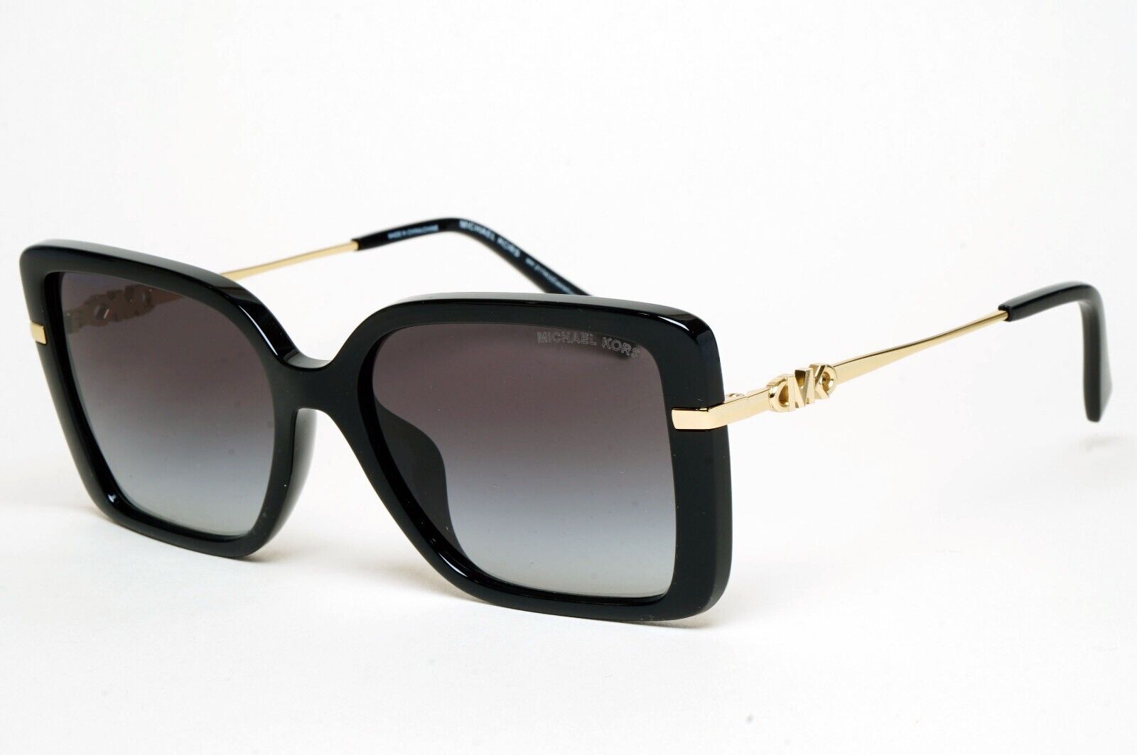 Michael Kors Sunglasses Black Gold Square Grey MK 2174U Castellina 3005/8G
