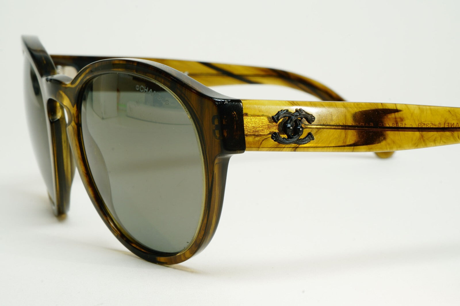 Chanel Sunglasses Olive Marble Green Brown 5359 c.1568/Y9 54mm 100325