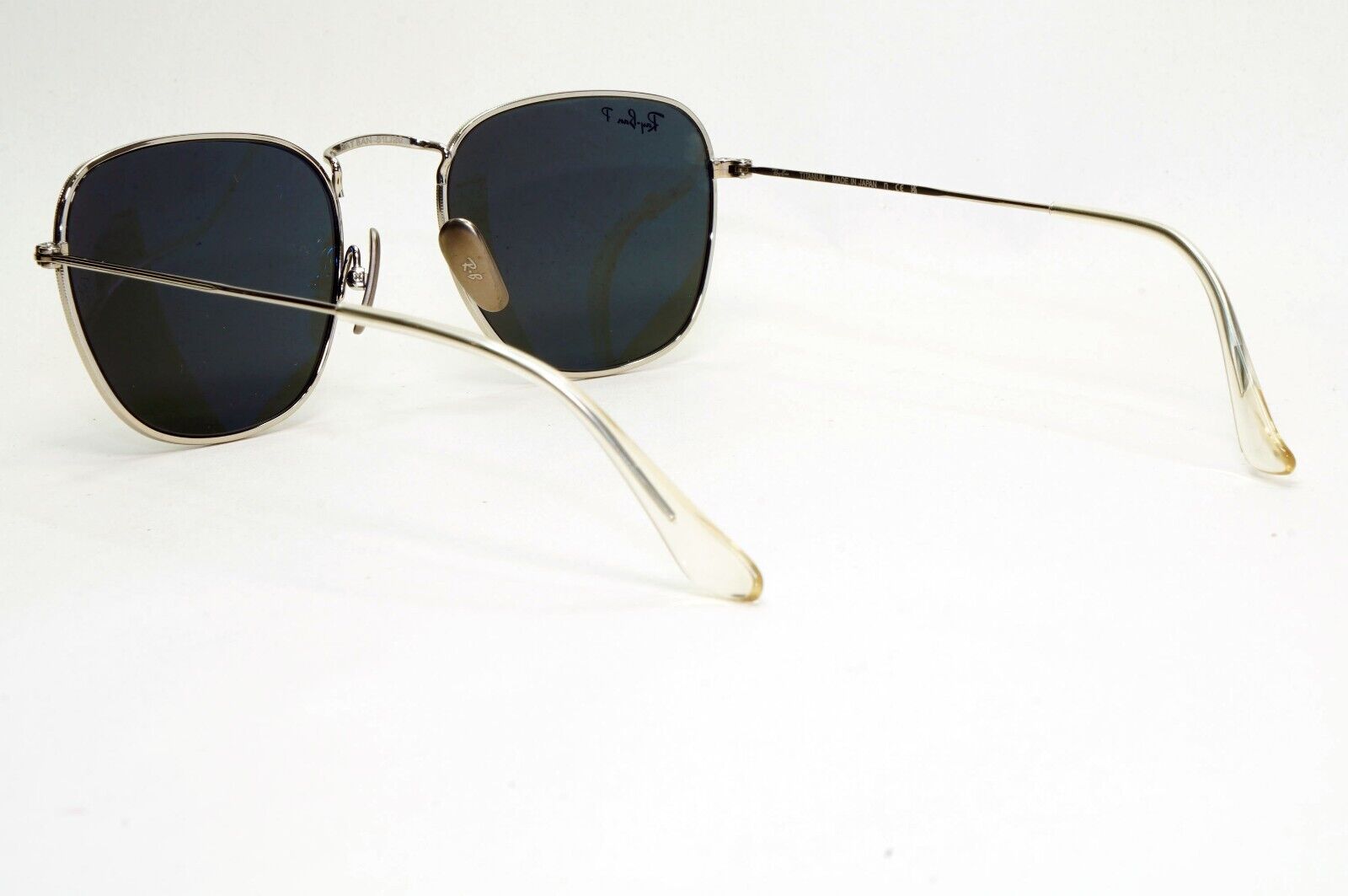 Ray-Ban Sunglasses Frank Titanium Polarized Silver Black RB 8157 9209/48 51mm