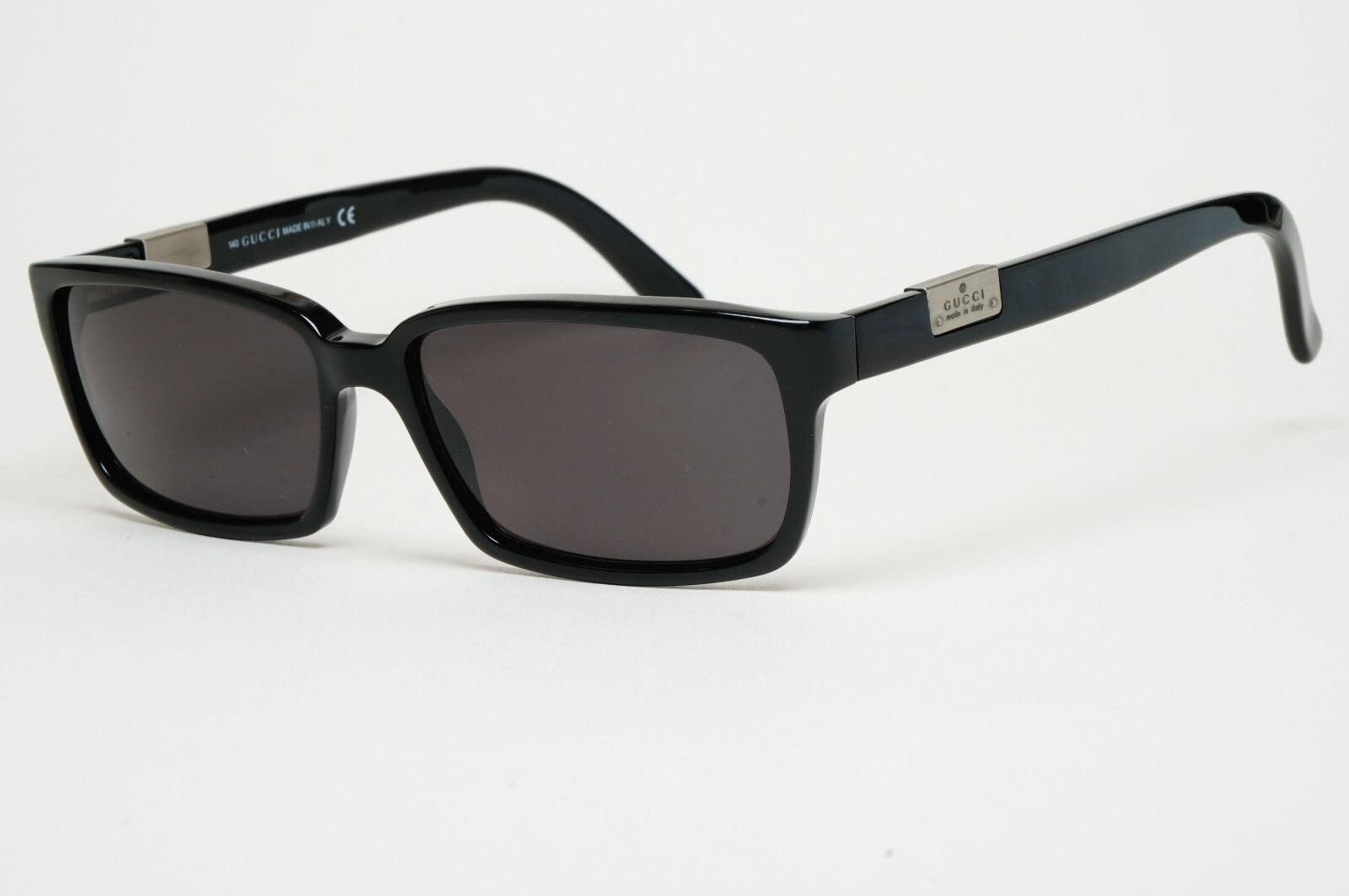 Gucci Sunglasses 1999 Vintage Black Square Retro GG 1557 807 51mm 100325
