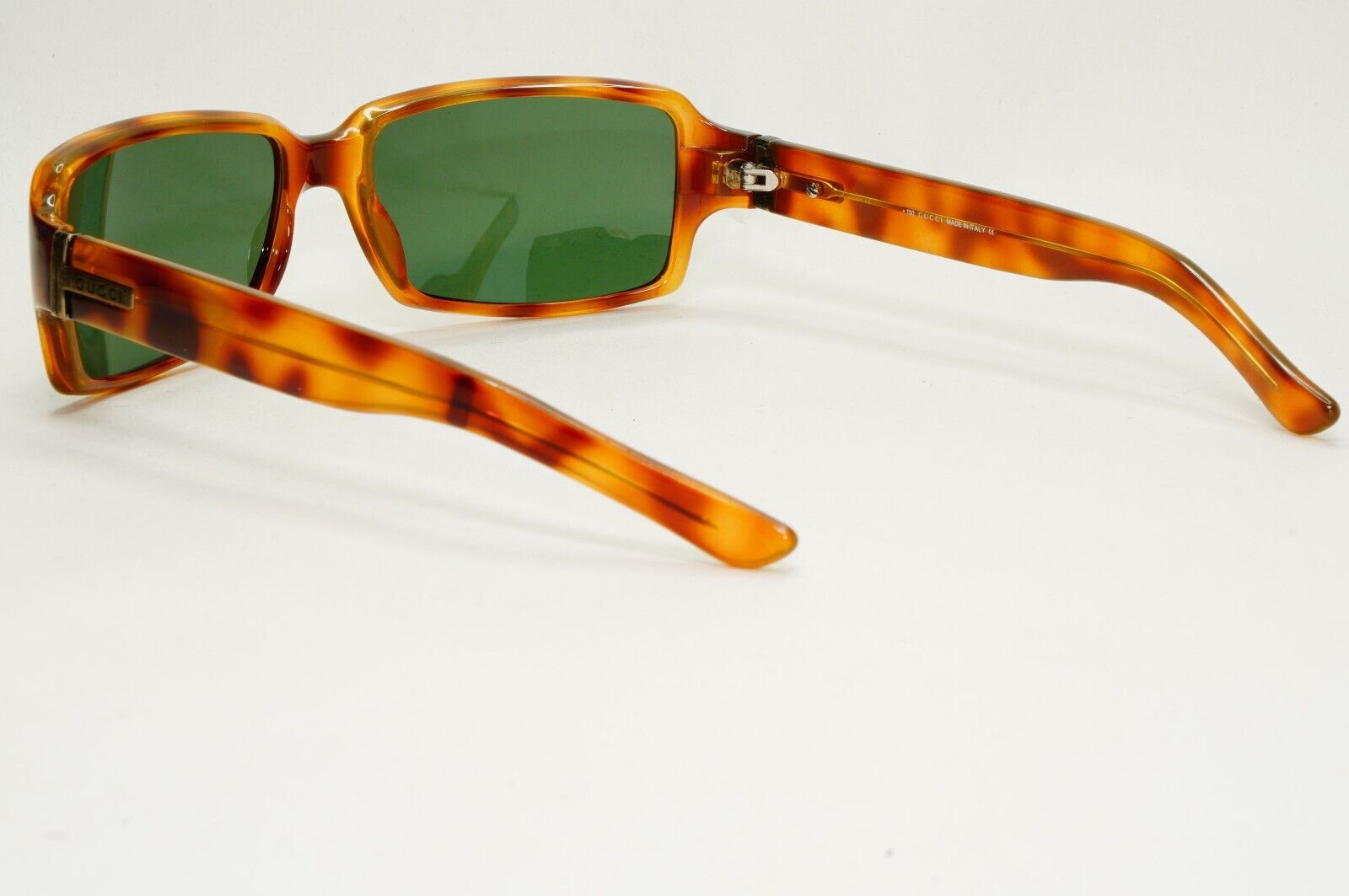 Gucci Sunglasses 1997 Vintage Brown Green Rectangle Small GG 1451/S 8PP 041124