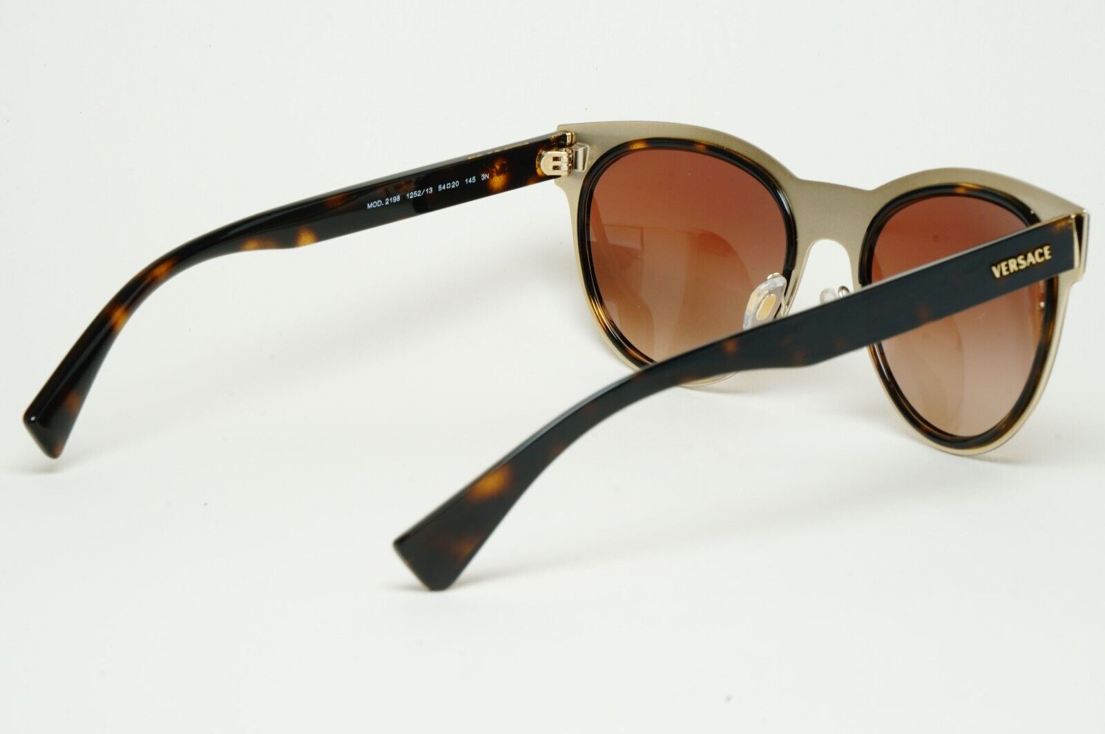 Versace Sunglasses 2018 Square Brown Gold Medusa MOD VE 2198 1252/13 54mm 110225