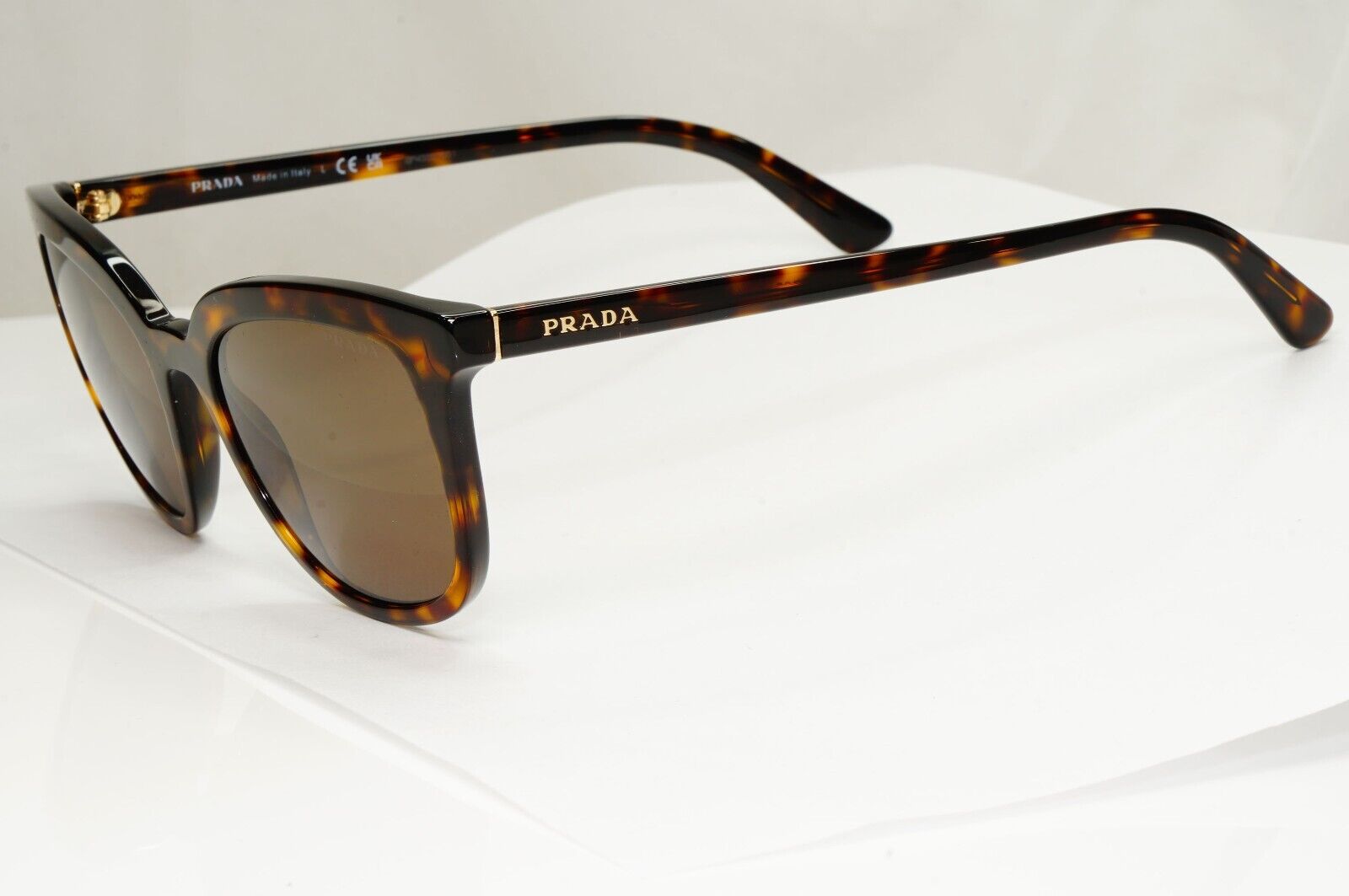 Prada Sunglasses Brown Tortoiseshell Square PR03XS SPR 03X 2AU-8C1 53mm