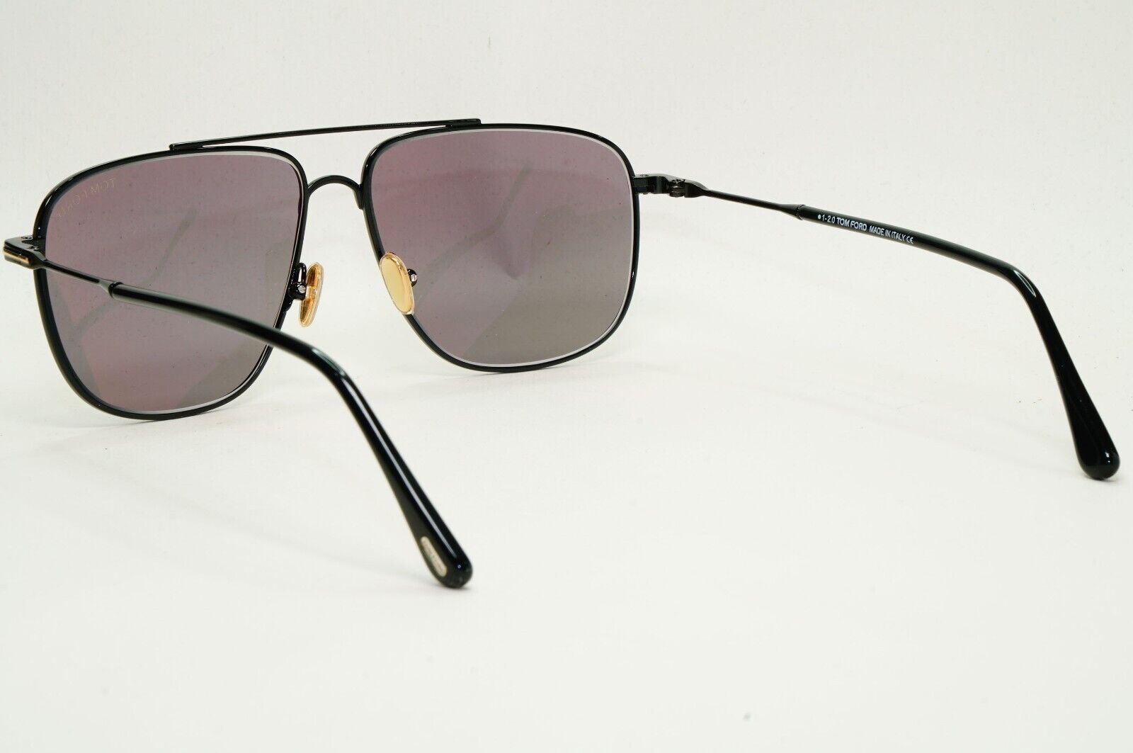 Tom Ford Sunglasses Len Black Grey Mirror Pilot Navigator FT0815 TF 815 01C 58mm