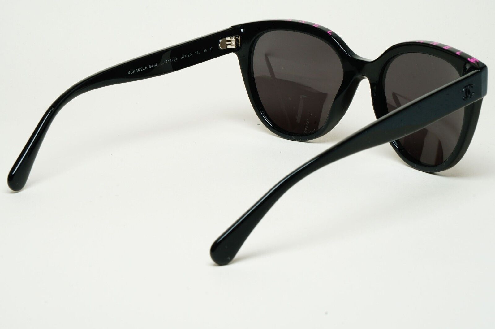 Chanel Sunglasses 2021 Black Letters Magenta 5414 c.1711/S4 54mm 250125