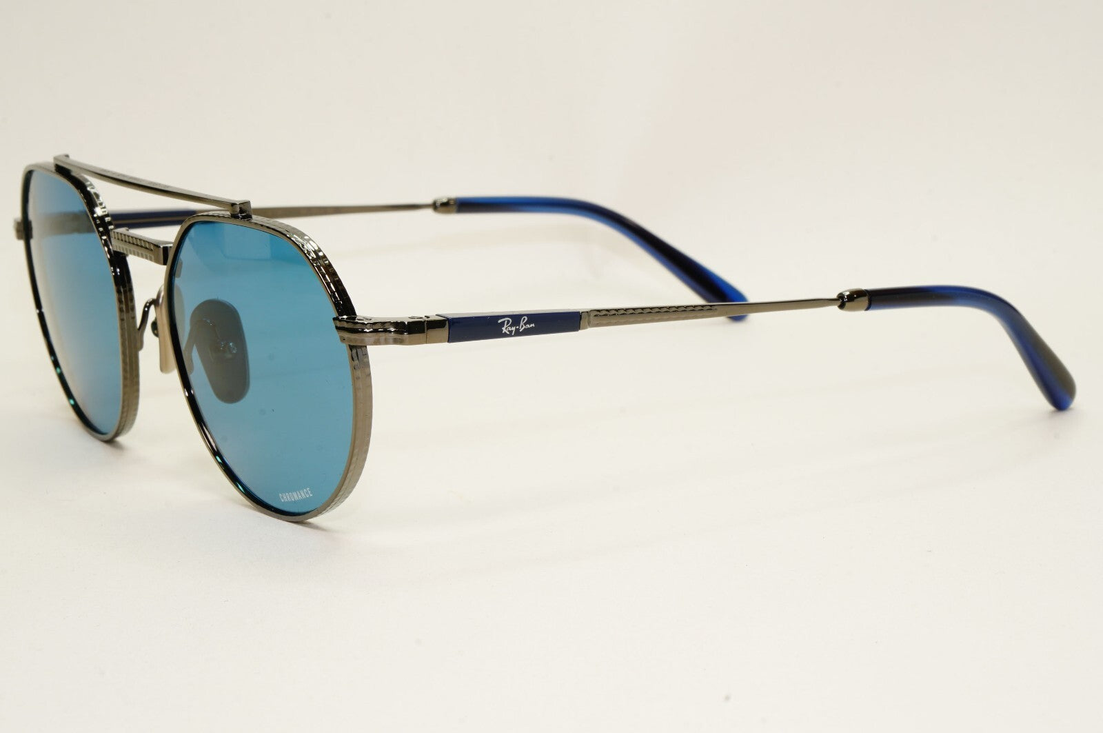 Ray-Ban Sunglasses Jack II Titanium Polarized Blue RB 8265 3142/S2 51mm [a]