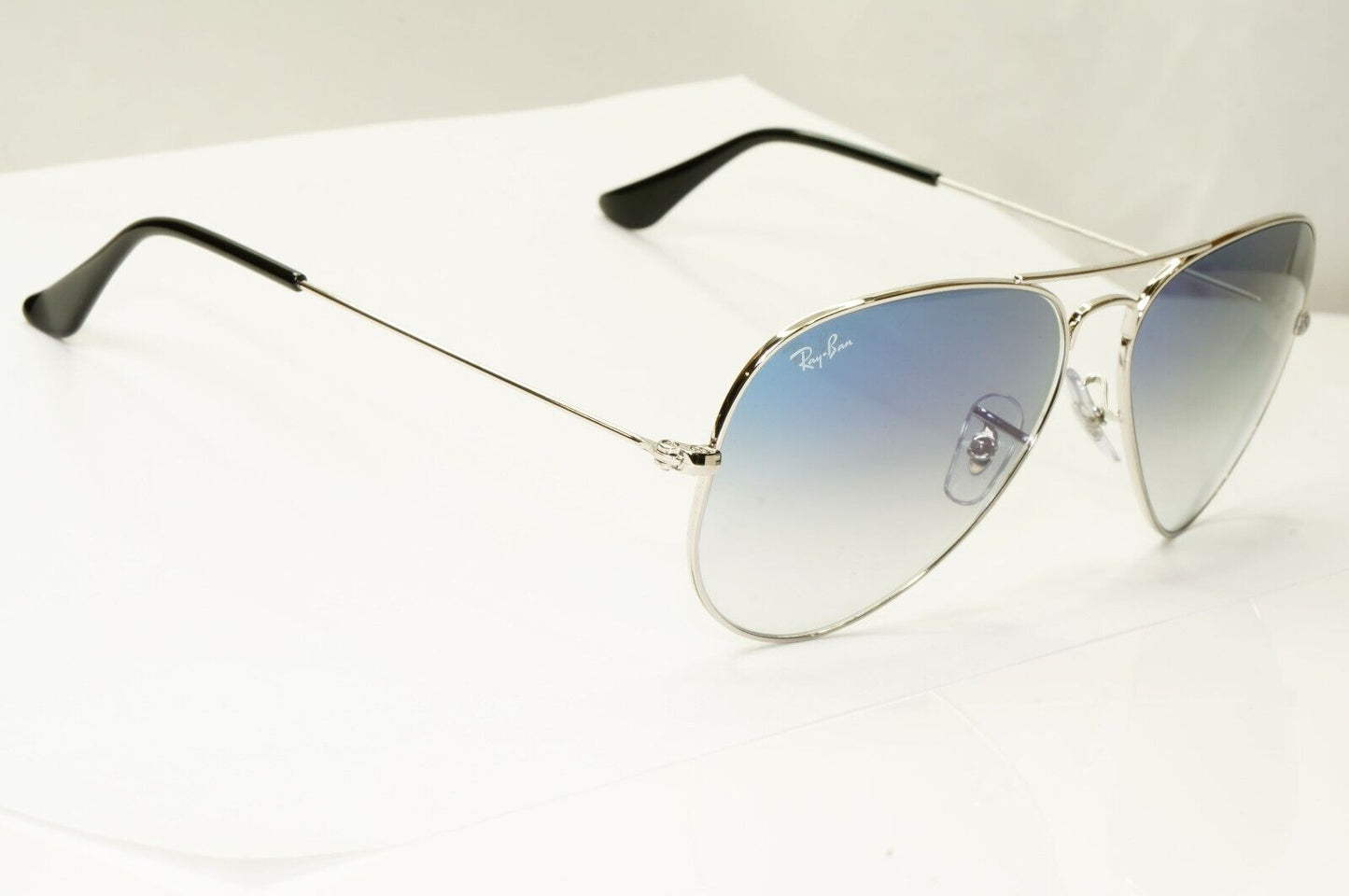 Ray-Ban Sunglasses Aviator Blue Gradient Silver Glass Lens RB 3025 003/3F 58mm