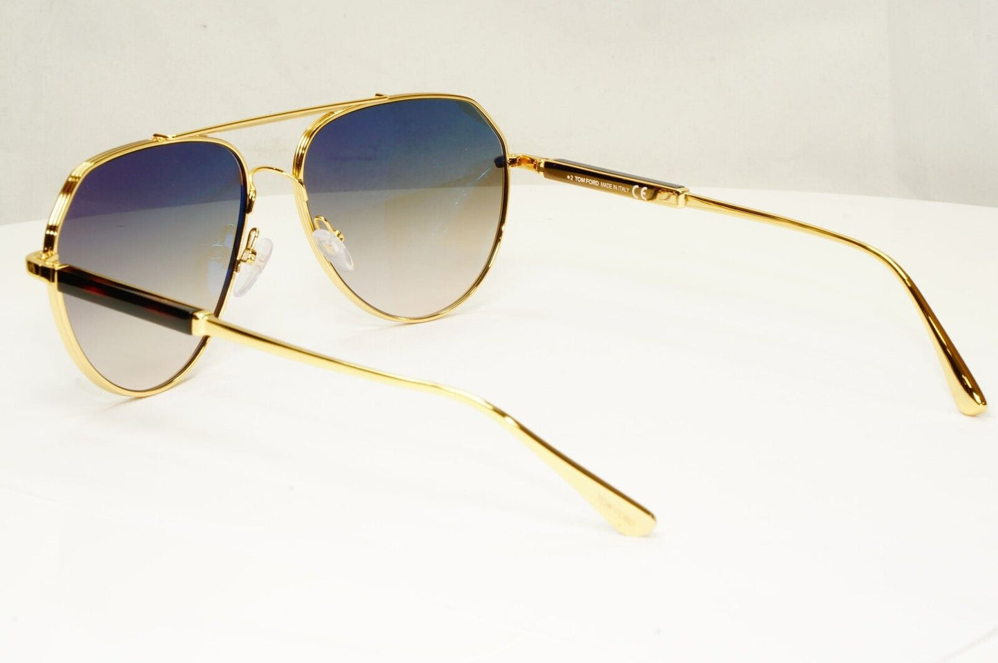 Tom Ford Sunglasses Andes Gold Pilot Metal Brown Grey FT0670 TF 670 30B 61mm