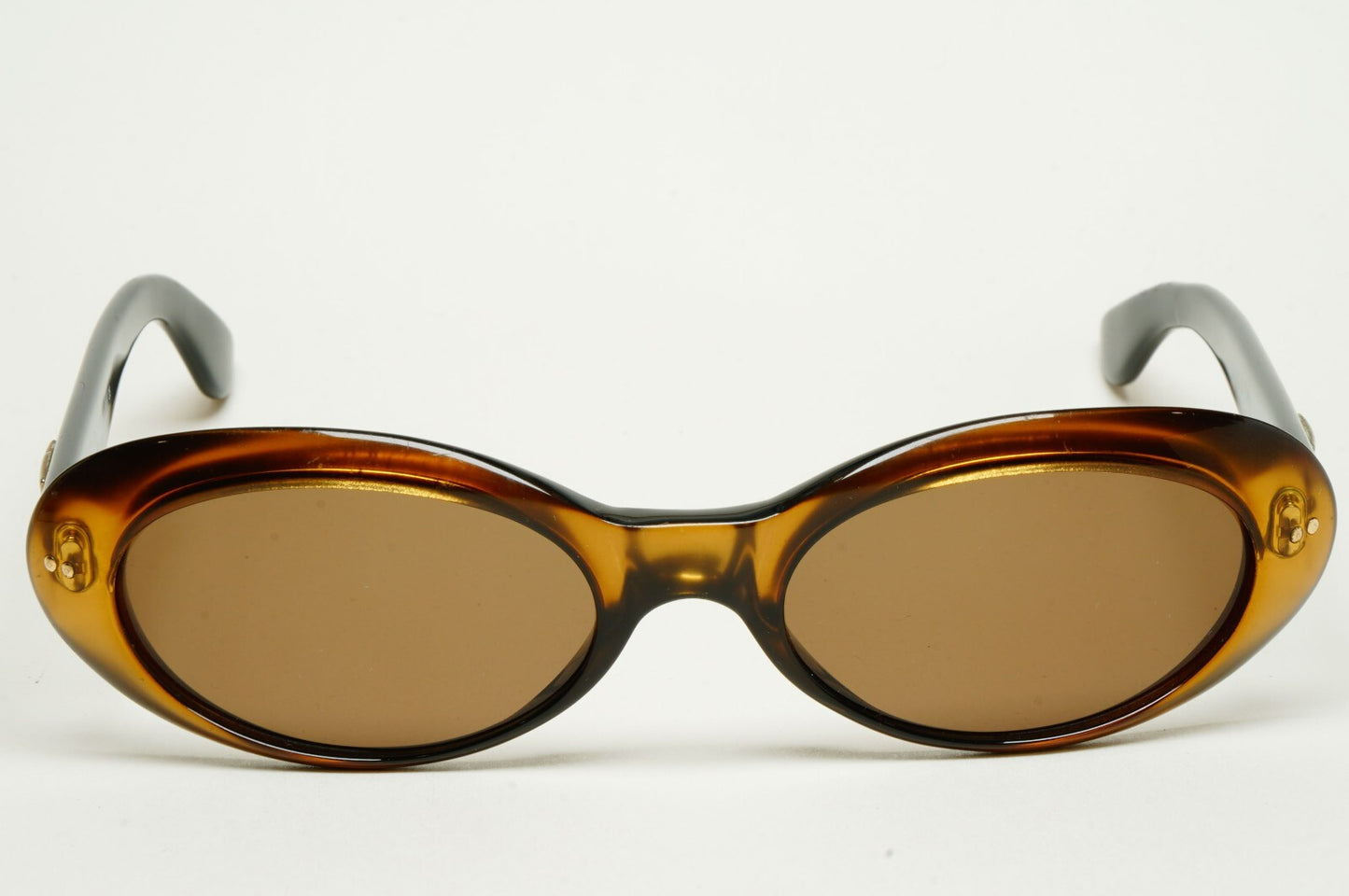 Gucci Sunglasses 1997 Vintage Brown Oval Honey GG 2413/N/S 4NR 100325