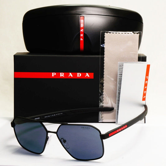 Prada Sunglasses Color Tuning Blue Lens Black Rubber PS55WS SPS 55W DG0-09R