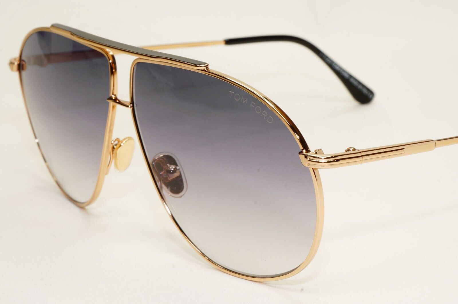 Tom Ford Sunglasses Riley-02 Gold Pilot Grey Gradient Metal FT0825 TF 825 28B