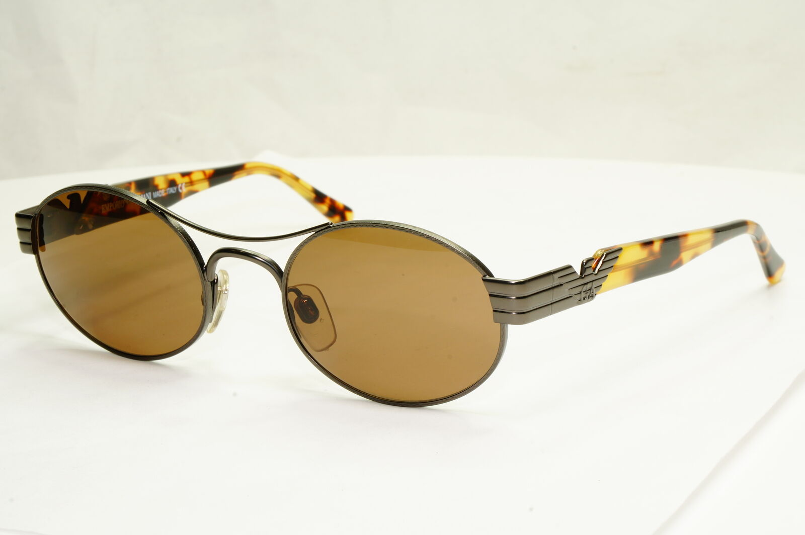 Emporio Armani 1997 Vintage Sunglasses Mens Womens Gunmetal Eagle 047 905/26