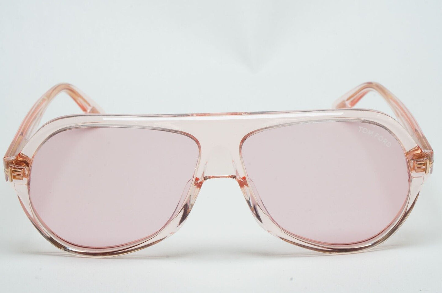 Tom Ford Sunglasses Thomas Transparent Pale Pink Square FT0732 TF 732 72Y