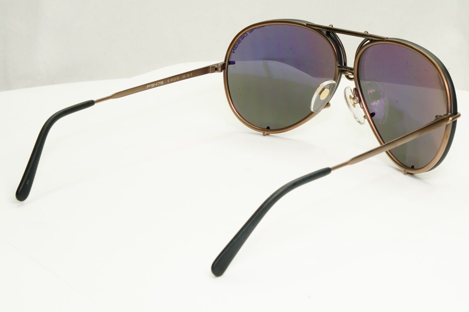 Porsche Design Titanium Japan Sunglasses Pilot Copper P8478 E 60mm Small Unisex