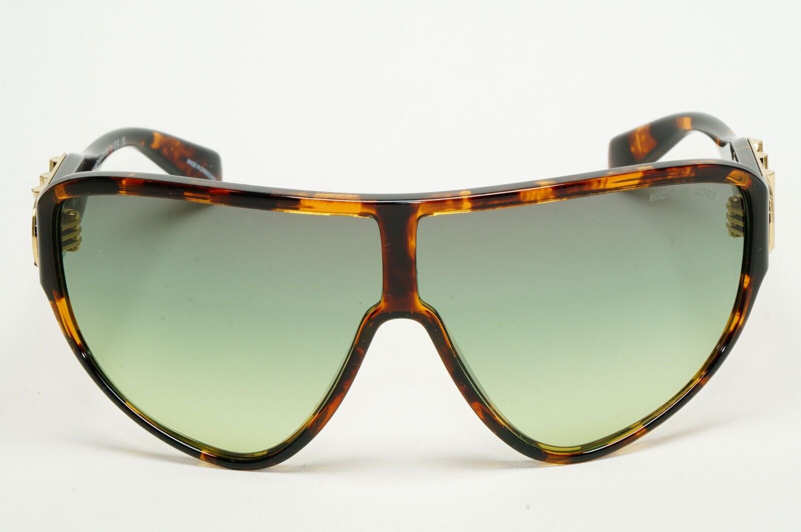 Michael Kors Sunglasses Brown Tortoise Green Shield MK 2194 Empire Shield 30060N