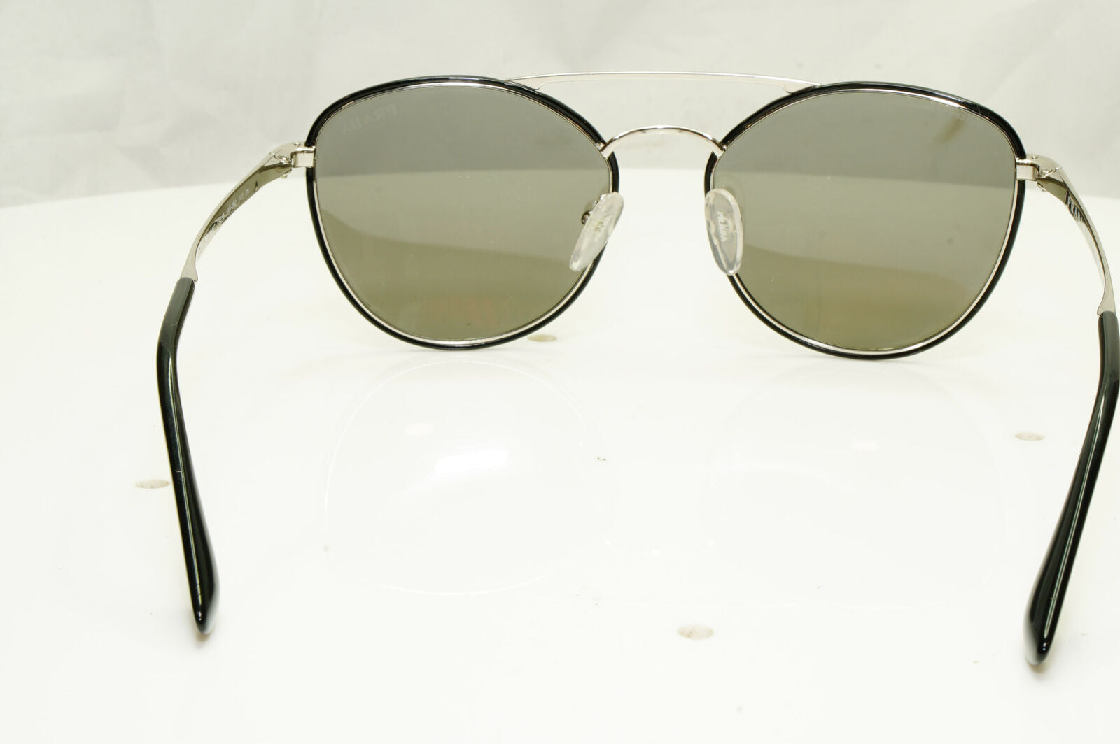 Authentic Prada Womens Mirror Vintage Sunglasses Silver SPR 83T 1AB-2S0 32994