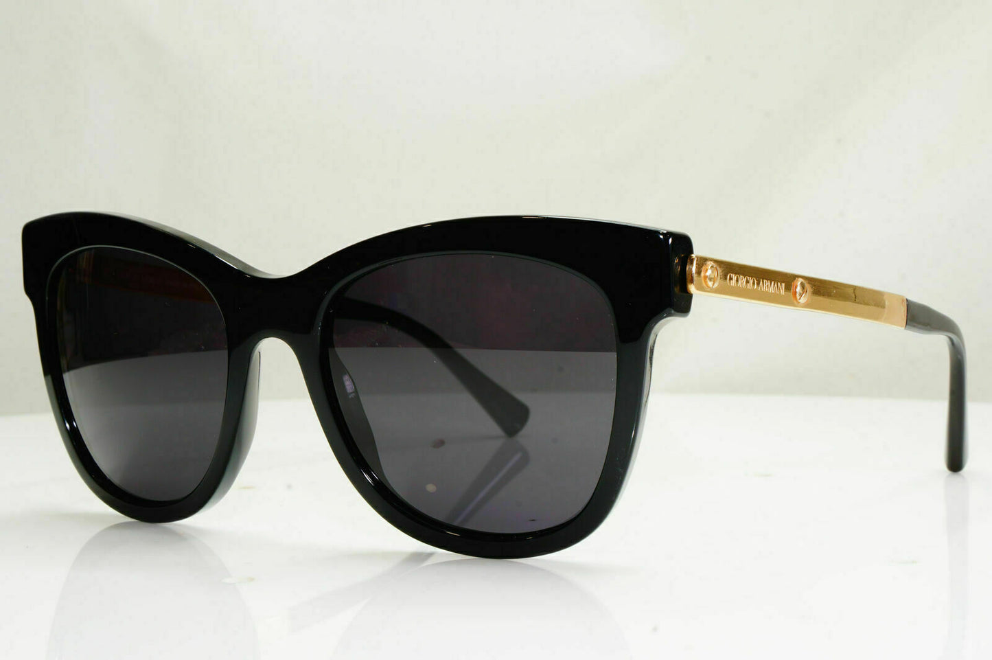 Authentic GIORGIO ARMANI Sunglasses Gold Square BLACK AR 8011 5017/87 27006