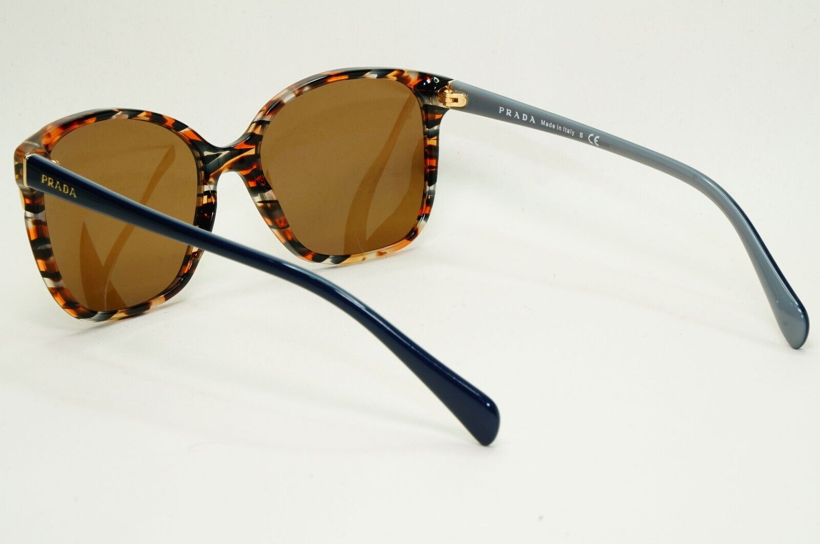 Prada Sunglasses 2017 Square Brown Blue Marble PR01OS SPR 01O CO5-6S1 280924