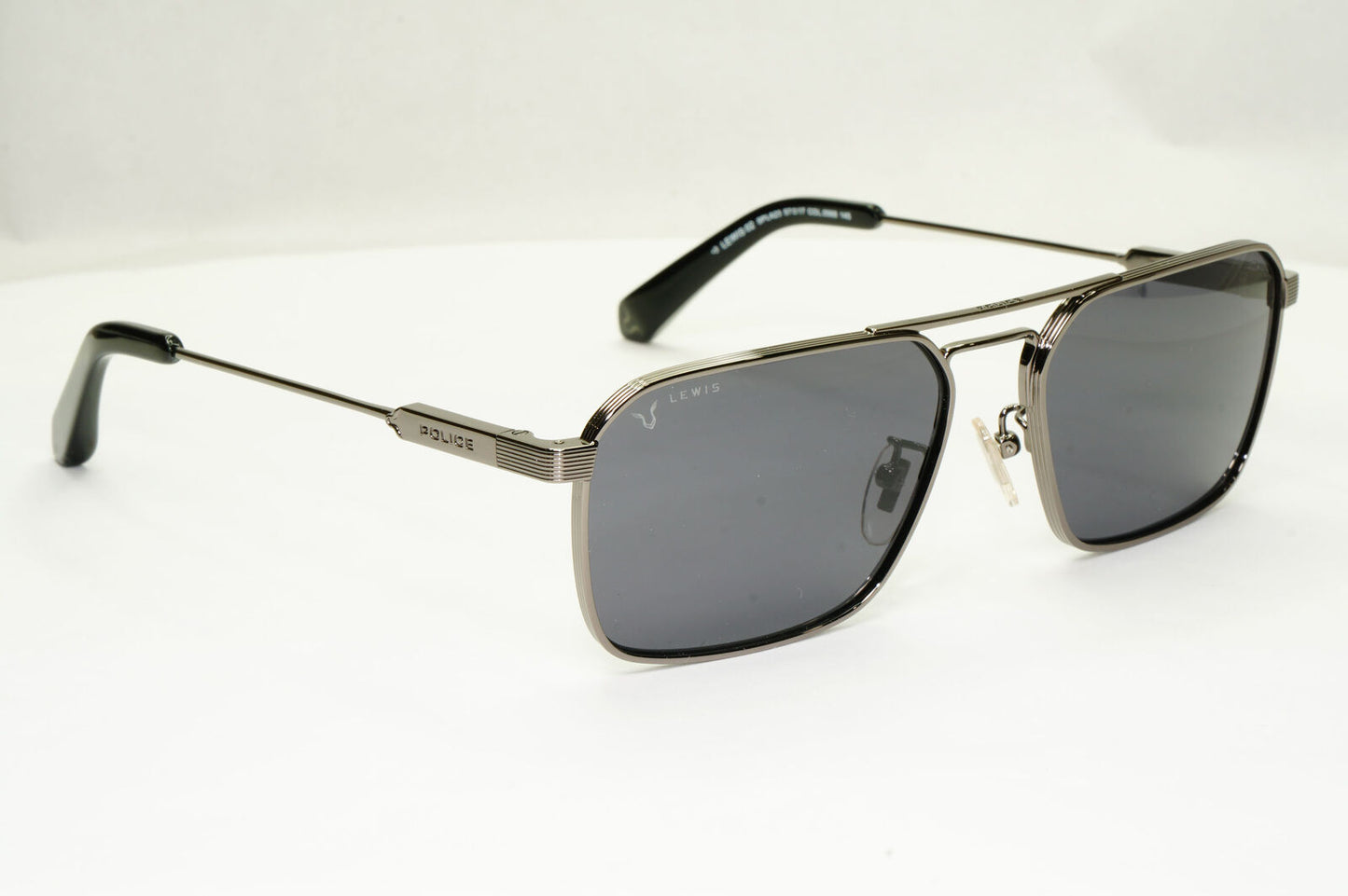 Police F1 Lewis Hamilton Sunglasses Black Gunmetal Grey Square SPL A23 COL 0568