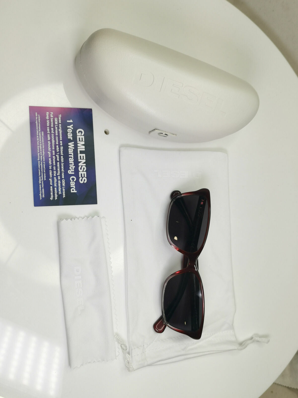 Dolce & Gabbana Burgundy Sunglasses Black Rectangle Bordo D&G DD 1246 2001 30171