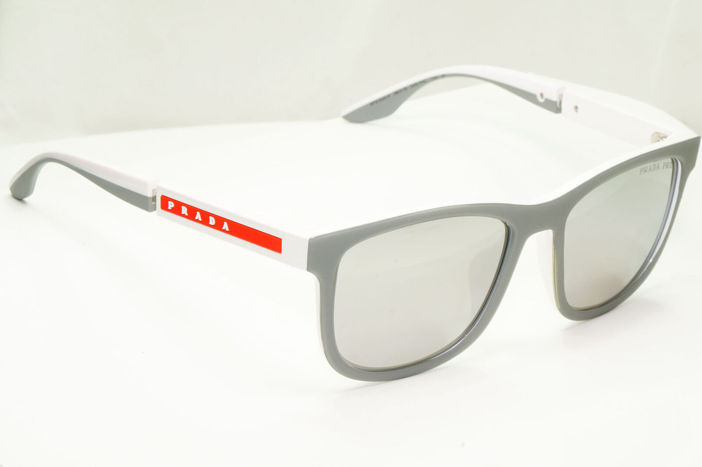 Prada Polarized Mirror Silver Sunglasses Square PS04XS F SPS 04X-F 04S-04L