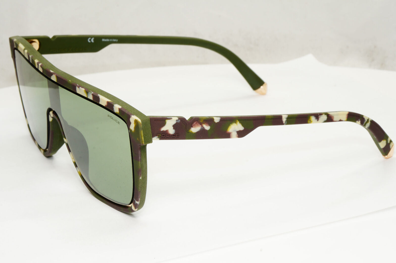 Police Lewis Hamilton F1 Sunglasses Green Mirror Camouflage SPL C51 COL XAJV 23