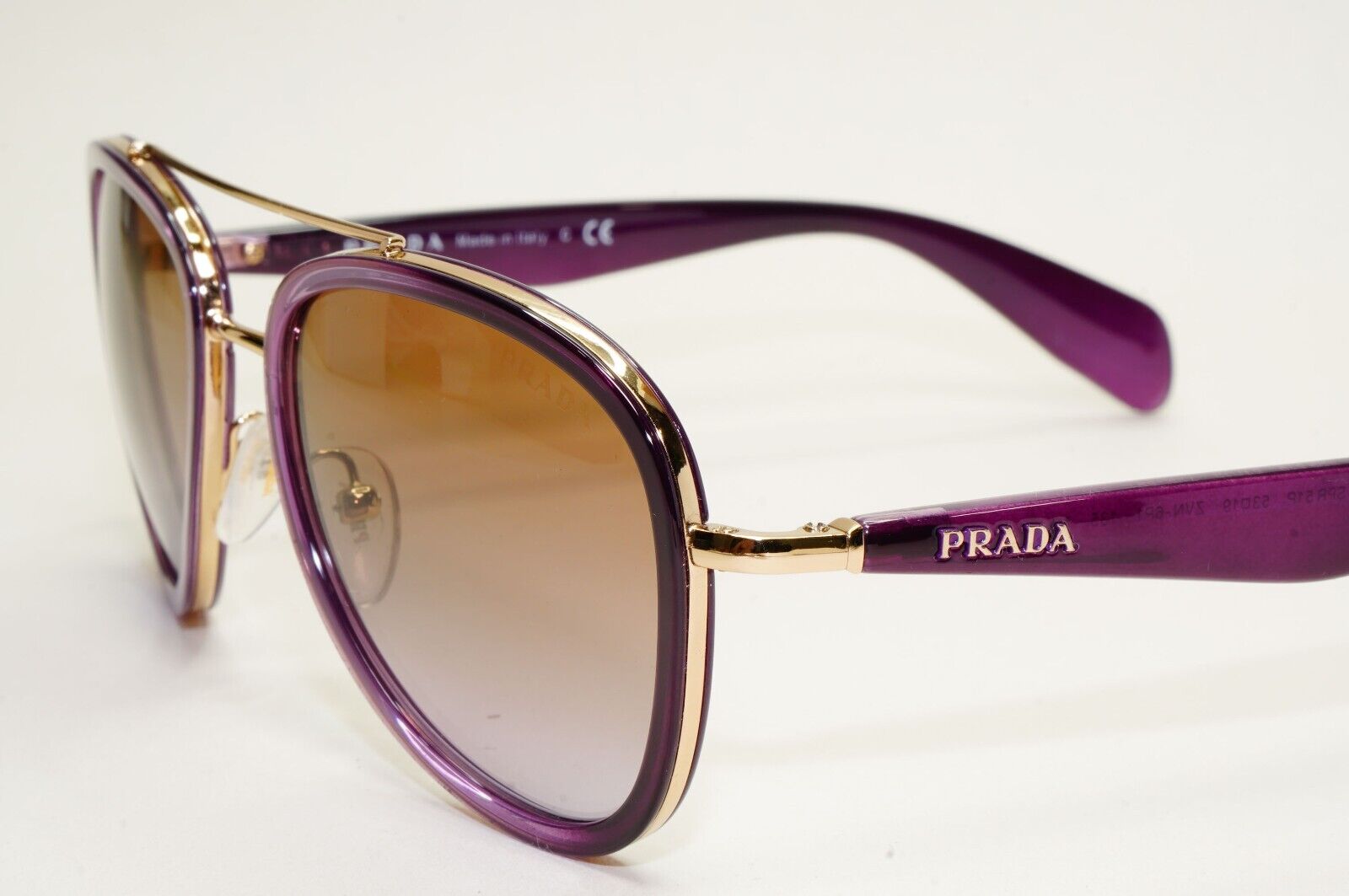 Prada Sunglasses 2012 Vintage Gold Purple Unisex PR51PS SPR 51P ZVN-6P1 050824