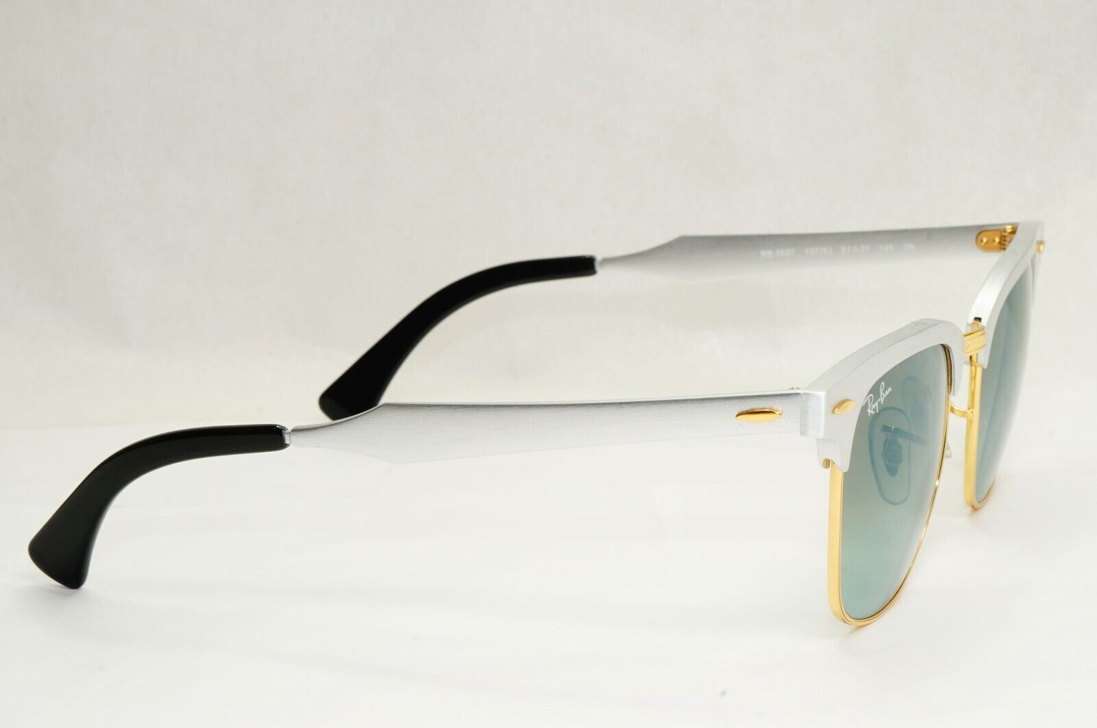 Ray-Ban Sunglasses Clubmaster Aluminum Green Mirror Gradient RB 3507 137/9J 51mm