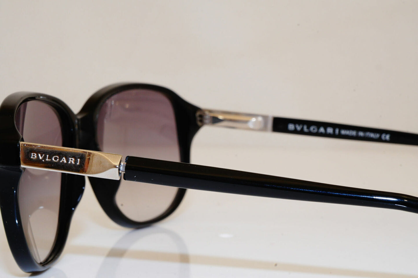 Authentic BVLGARI Mens Womens Diamante Vintage Sunglasses Black 703 501 26211